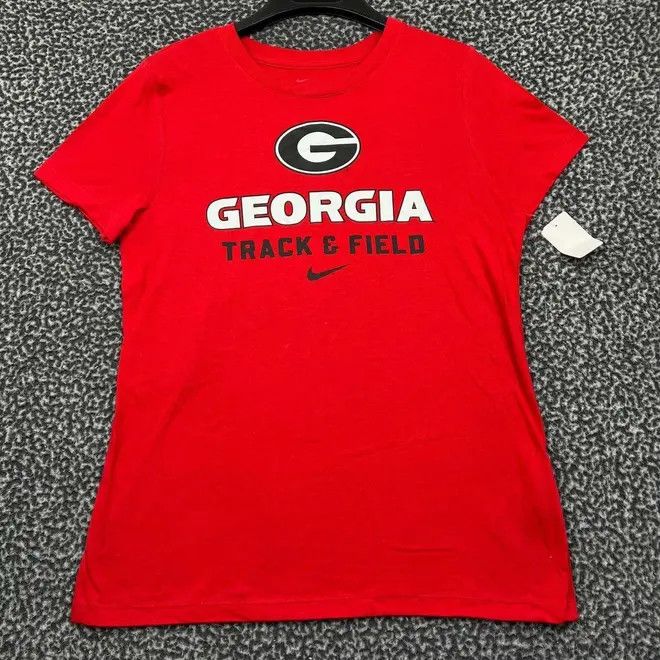 Nike Nike Shirt Women Red Georgia Bulldogs NCAA Cotton New M Size M / US 6-8 / IT 42-44 - 1 Thumbnail