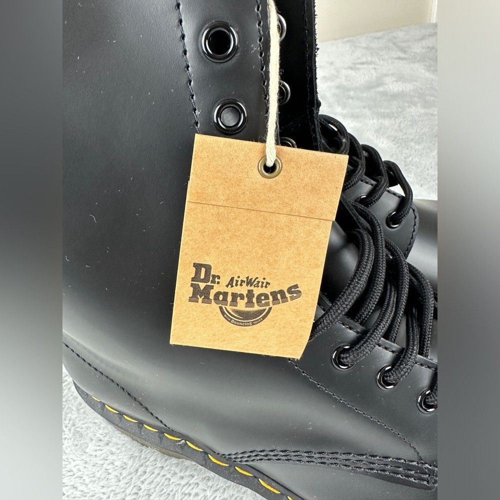 Dr. Martens Dr Martens NWT 1490 Smooth Black Leather Mid Calf Boots 10 Size US 11 / EU 44 - 5 Thumbnail