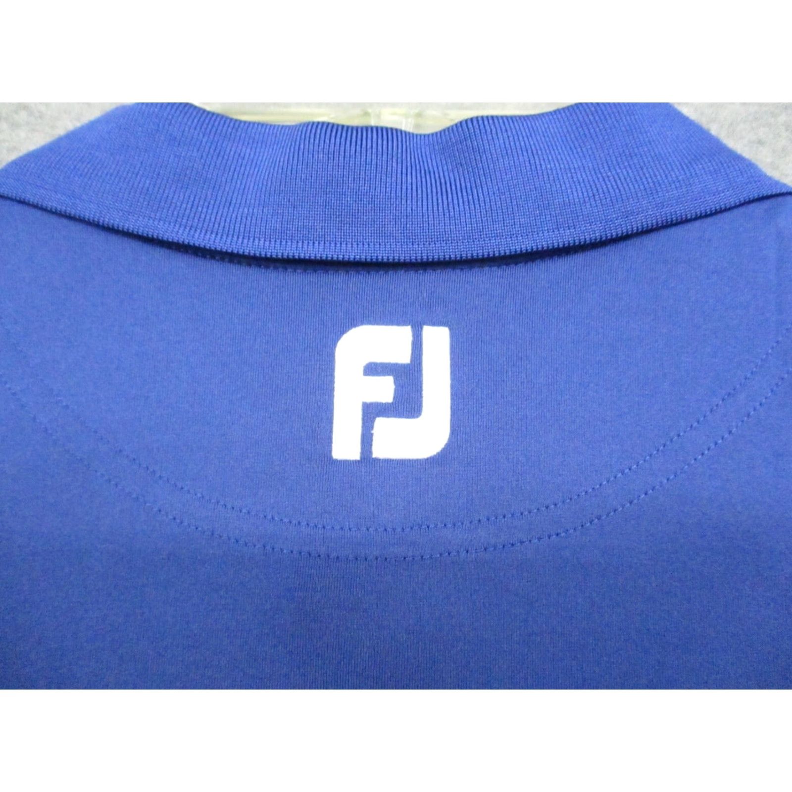 Footjoy Footjoy FJ Polo Shirt Large Men's Short Sleeve Golf Blue Stretch Polo Shirt Size US L / EU 52-54 / 3 - 5 Thumbnail