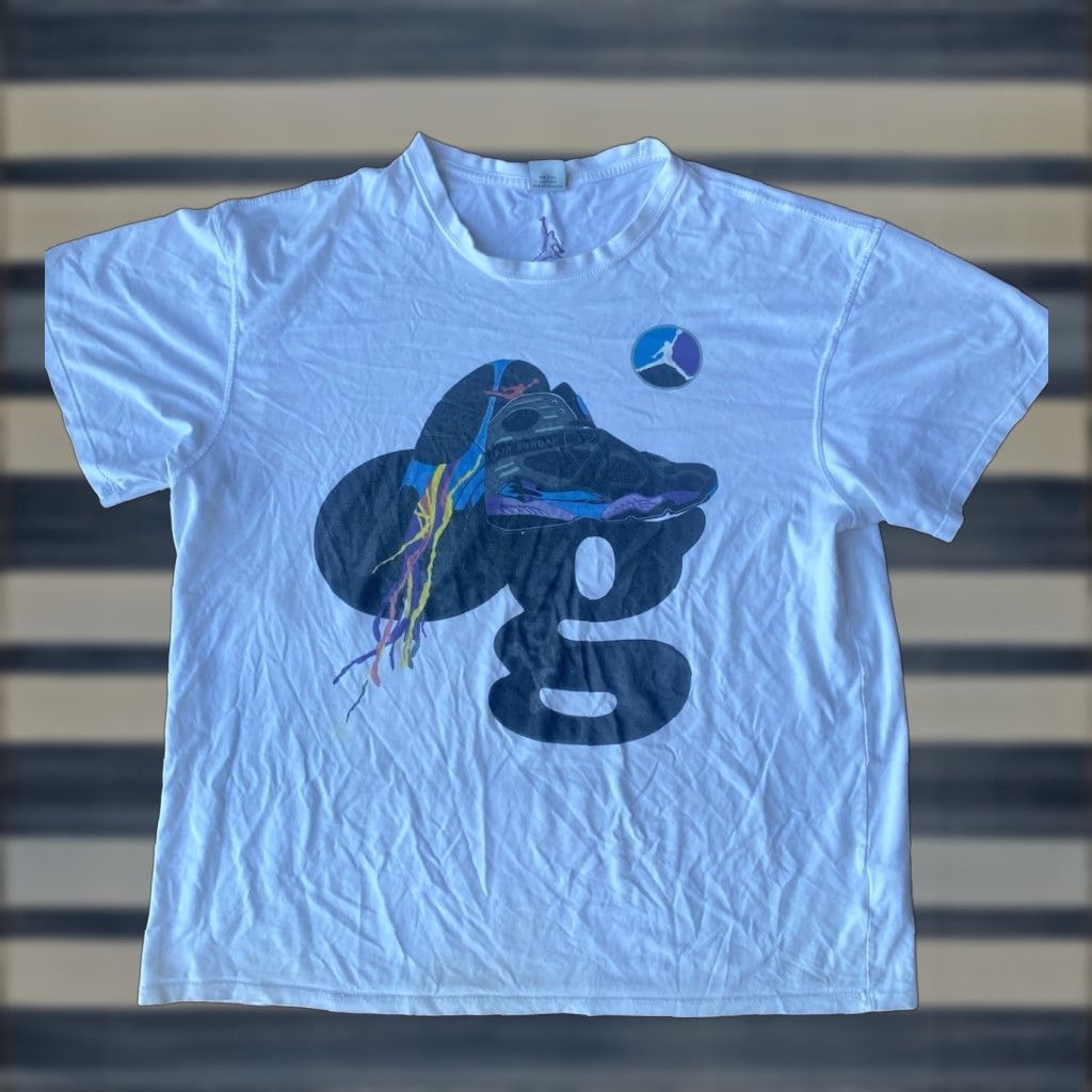 Jordan Brand VINTAGE Michael Jordan Nike Aqua 8 Retro Promo T-Shirt XL Shirt Men White 90s Logo Nike Air Swoosh Size US XL / EU 56 / 4 - 1 Thumbnail