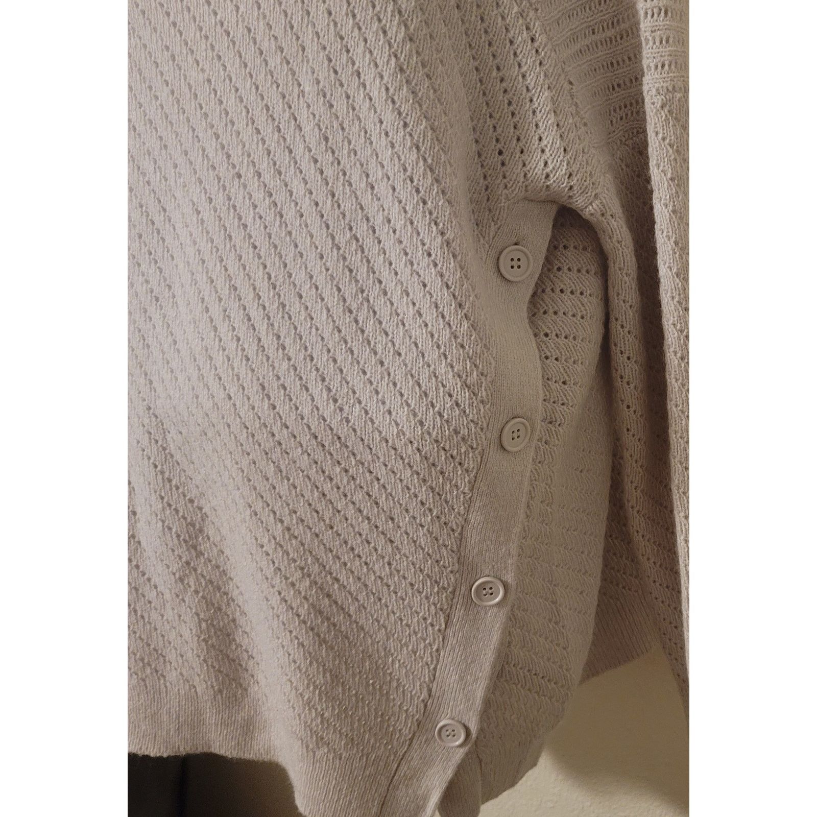 Lucky Brand Lucky Brand Off White Alyssa Cowl Neck Sweater XL MohairWool Size XL / US 12-14 / IT 48-50 - 2 Thumbnail