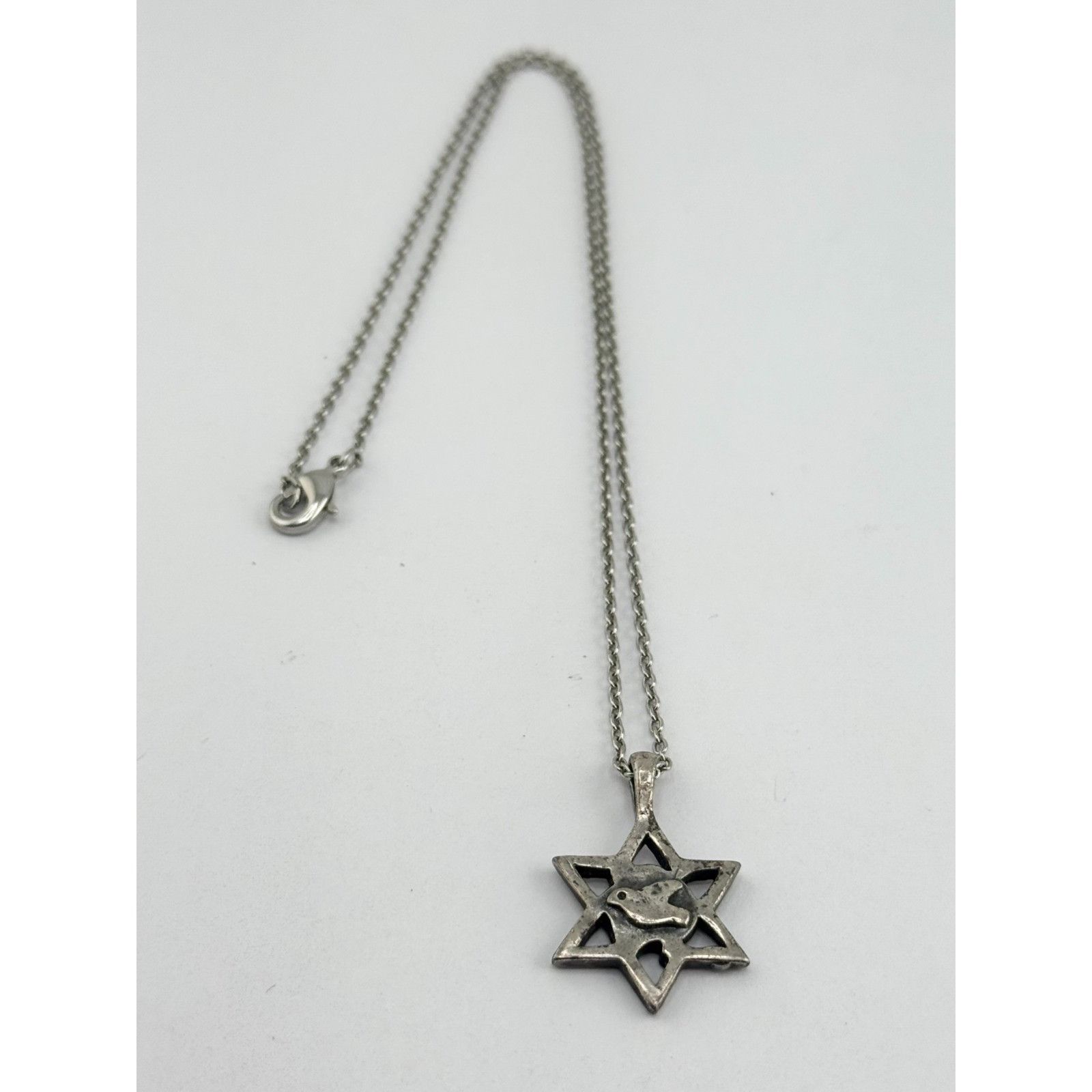 Other Vintage 925 sterling silver Jewish star with dove bird charm Size ONE SIZE - 4 Thumbnail