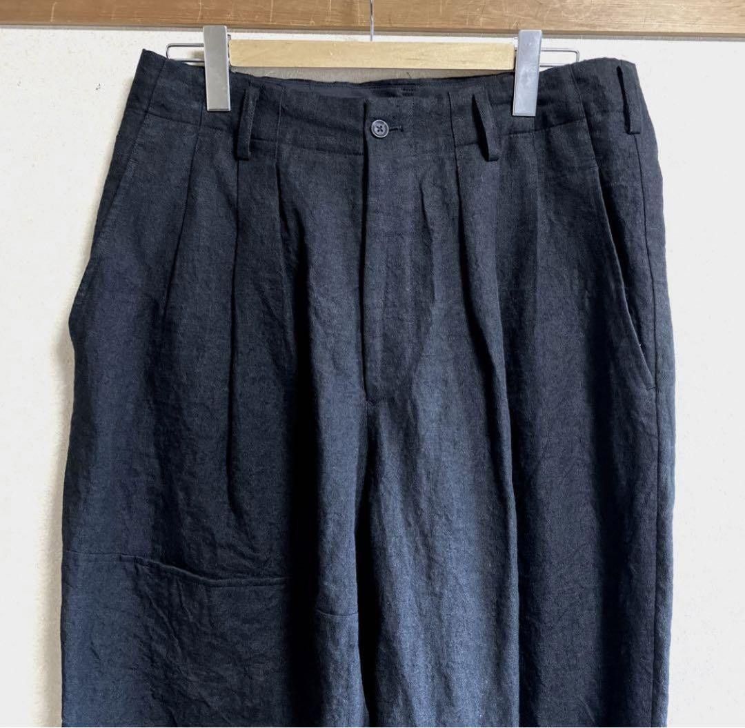Yohji Yamamoto yohji yamamoto 6 tuck linen gathered pants Size US 33 - 3 Thumbnail