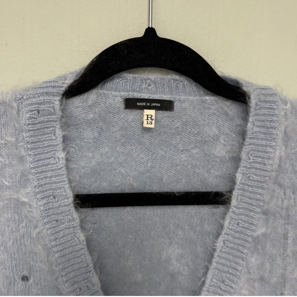 R13 Japanese Brushed Cashmere Cardigan medium Size US M / EU 48-50 / 2 - 5 Thumbnail