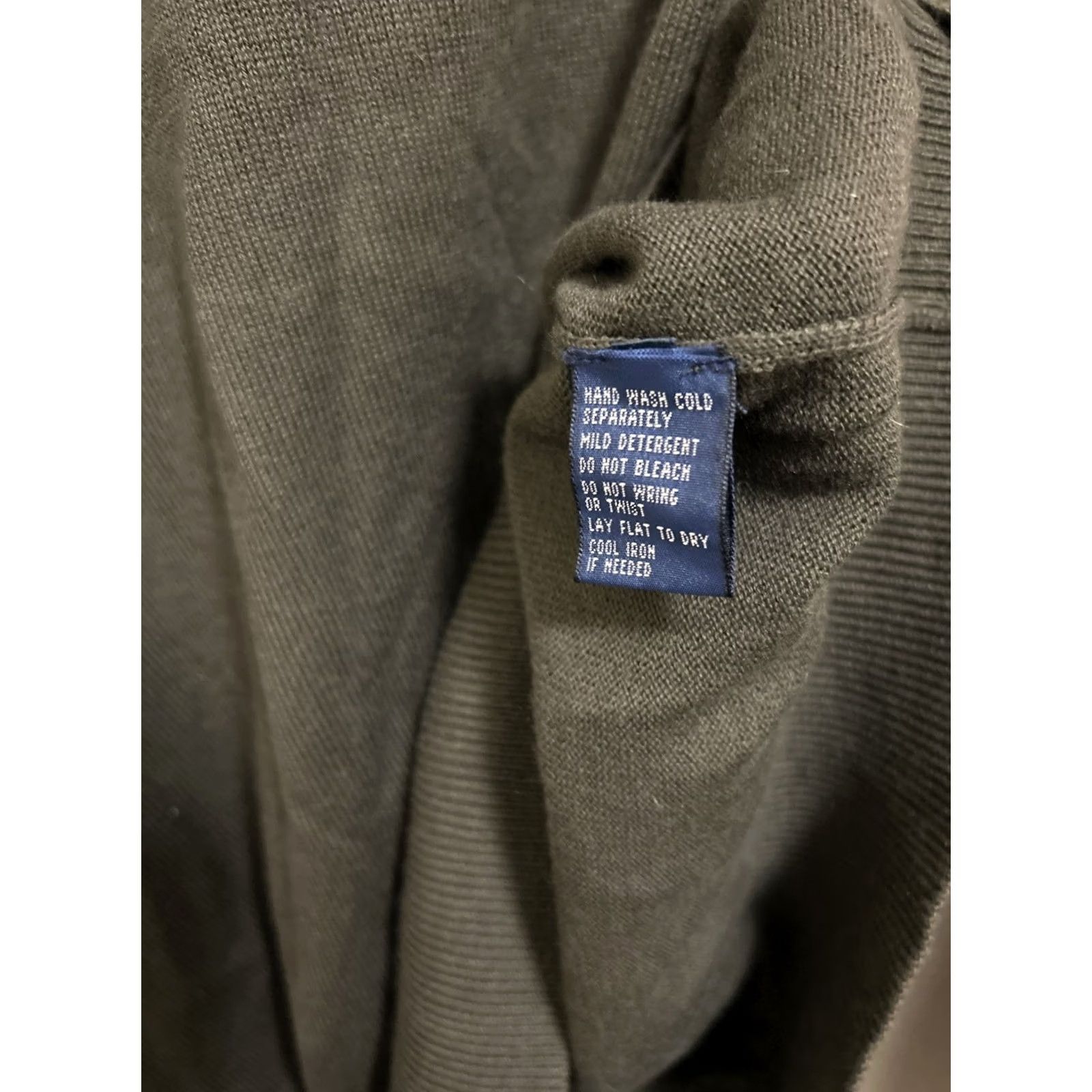Polo Ralph Lauren Polo Ralph Lauren Mens Sweater XL Cashmere Cotton 1/4 Zip Green Pullover Size US XL / EU 56 / 4 - 6 Thumbnail