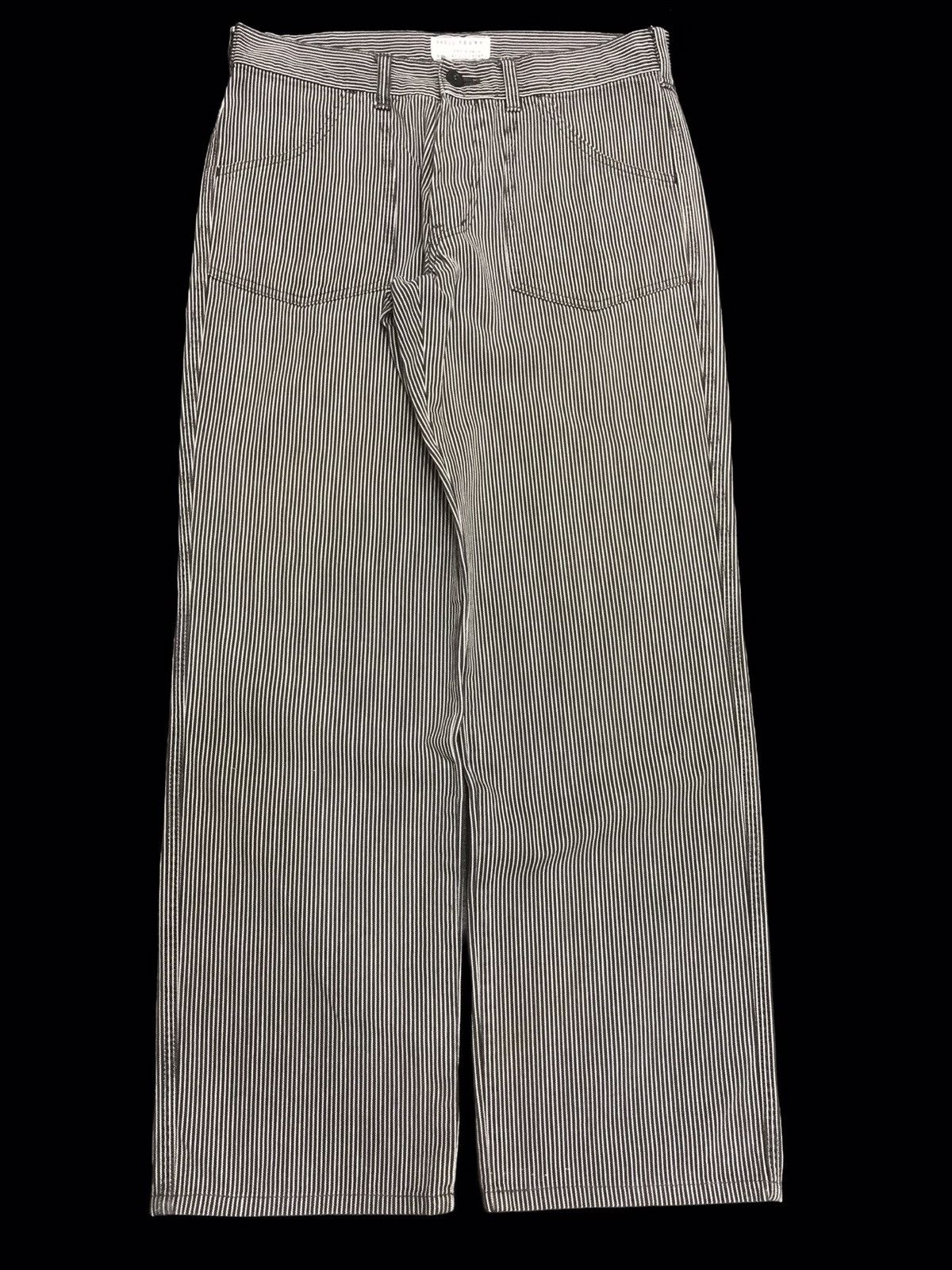 Japanese Brand × Spellbound 💥MILITARY💥SPELLBOUND HICKORY STRIPE BAKER PANT F323 Size US 31 - 1 Thumbnail