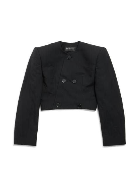 Balenciaga o1tr1nto0526 Spencer Tailored Jacket in Black Size M / US 6-8 / IT 42-44 - 1 Preview