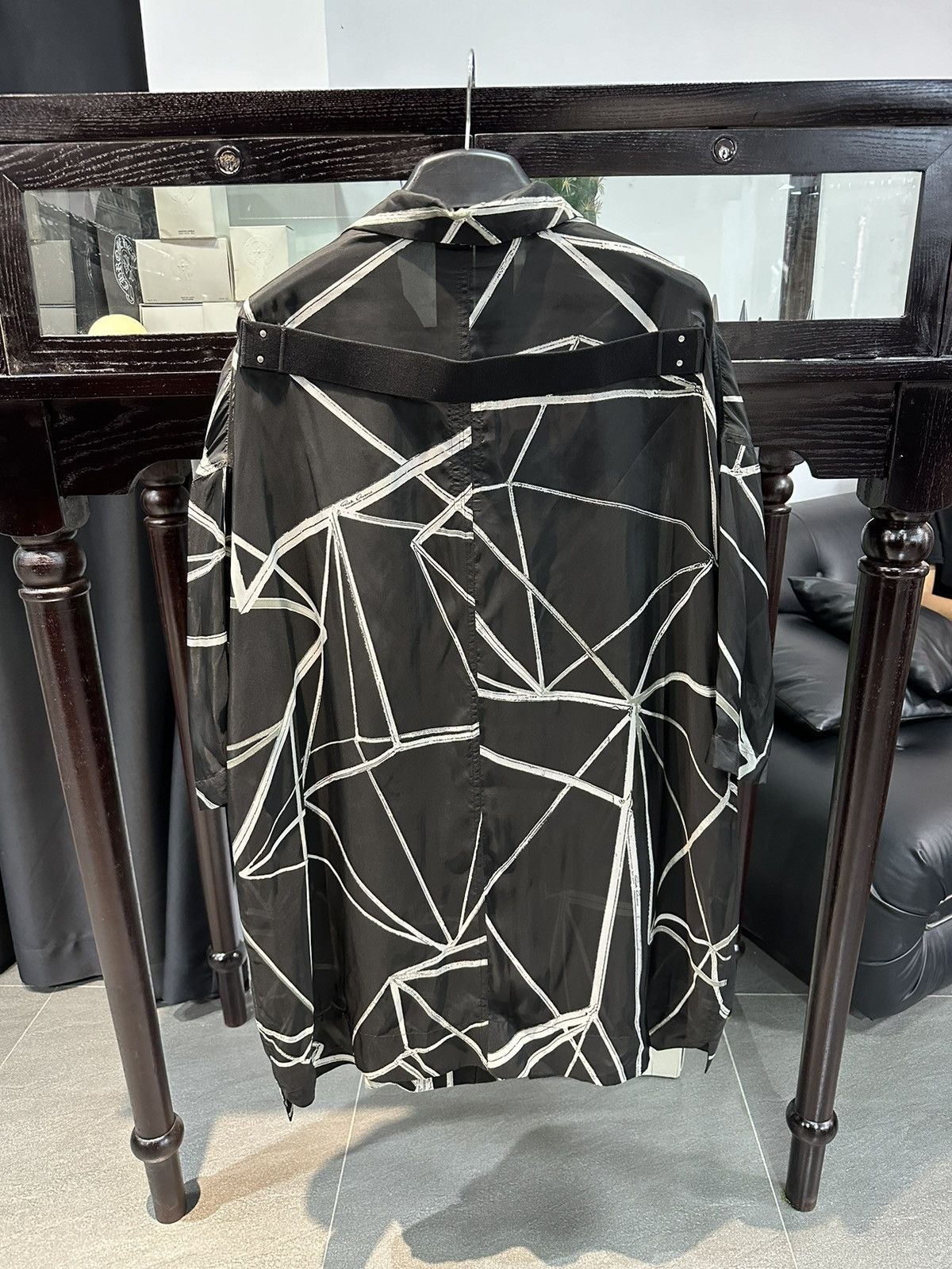 Rick Owens RICK OWENS Magnum Tommy Abstract-Print Oversized Shirt Size US M / EU 48-50 / 2 - 3 Thumbnail