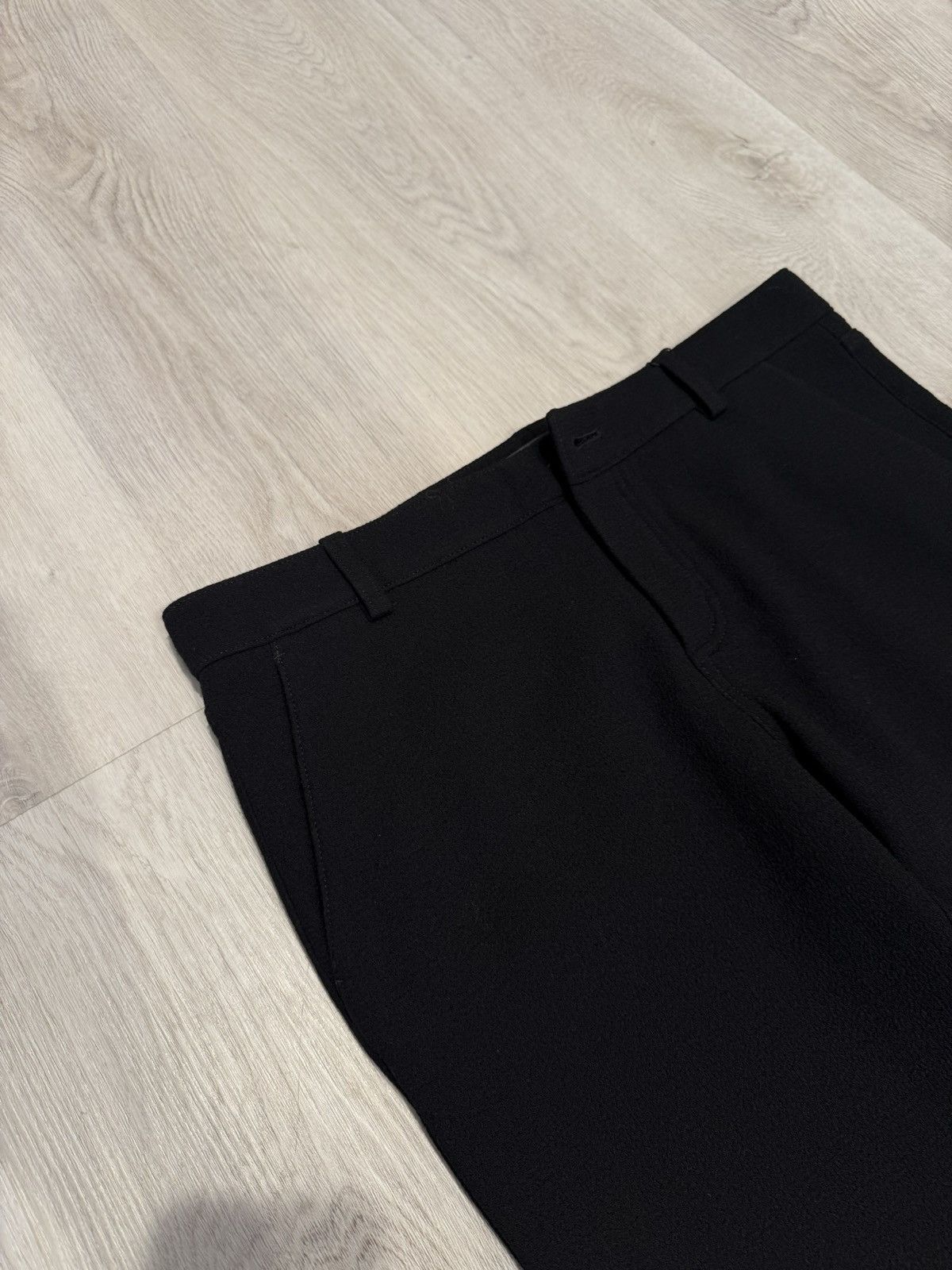 Balmain s/s 2022 wide leg wool flared dress pants!! Size US 32 / EU 48 - 3 Thumbnail