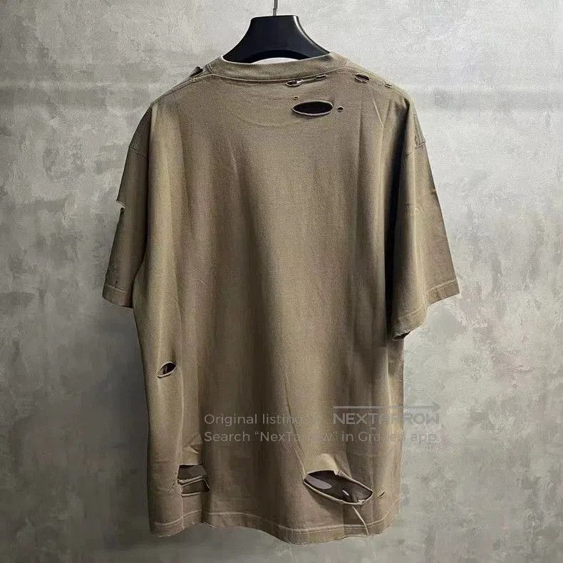 Balenciaga Balenciaga Gray Logo Print Short Sleeve T-shirt. Size US XXS / EU 40 - 5 Thumbnail