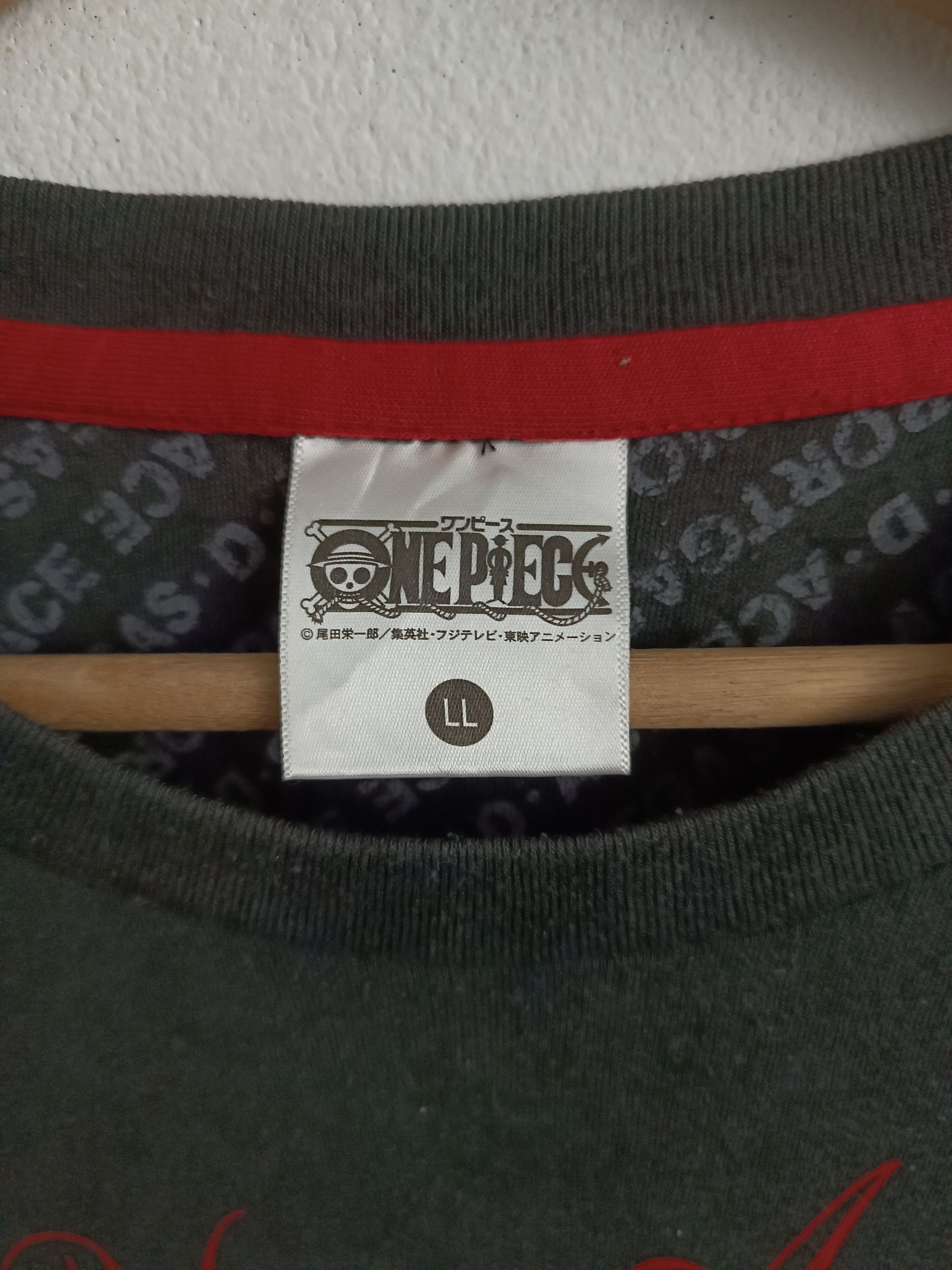 Anime FADED VINTAGE Y2K FIRE FIST ACE ONE PIECE LUFFY ZORO NARUTO Size US L / EU 52-54 / 3 - 8 Thumbnail