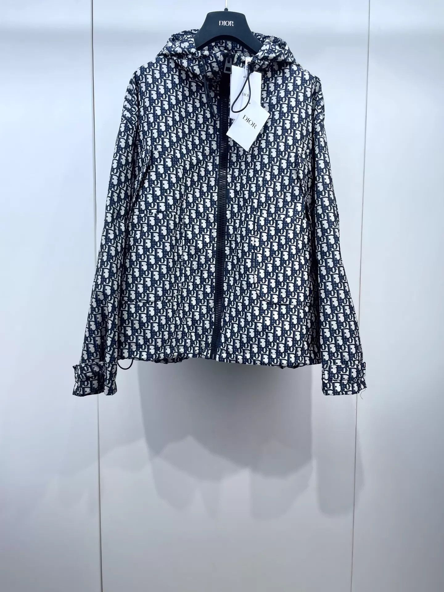 Dior Dior New Oblique Hooded Shell Jacket Size L / US 10 / IT 46 - 1 Thumbnail