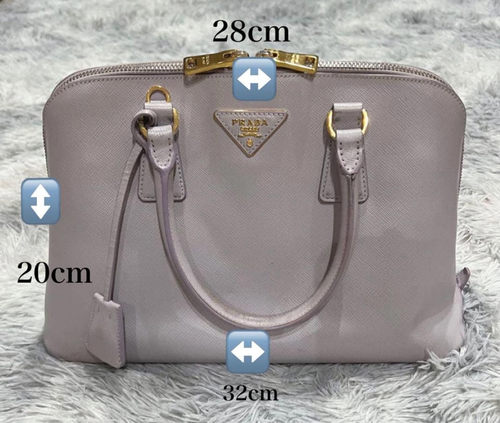 Prada Prada - Saffiano Leather Dome Satchel Bag Size ONE SIZE - 7 Thumbnail