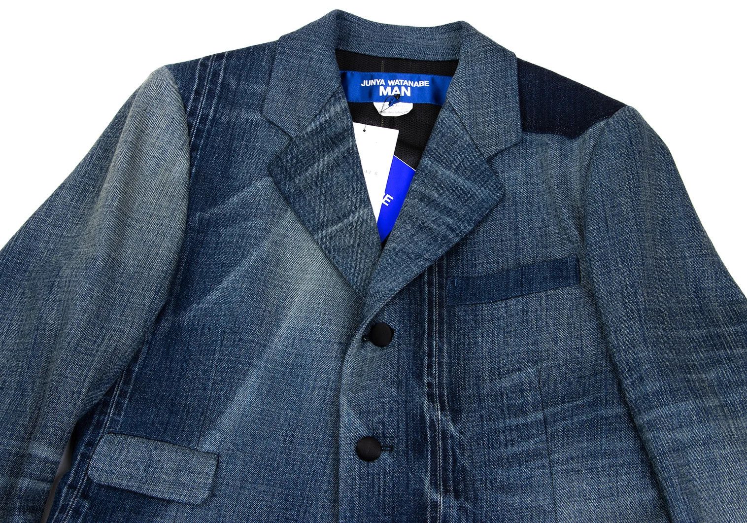 Junya Watanabe Mesh-lined Denim Tailored Jacket in Indigo, Size S Size US S / EU 44-46 / 1 - 2 Thumbnail