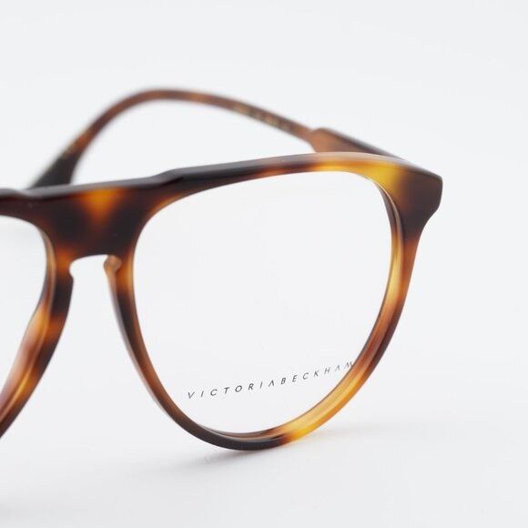 Victoria Beckham Victoria Beckham VB2602 215 Eyeglasses Havana 58mm Aviator Size ONE SIZE - 4 Thumbnail