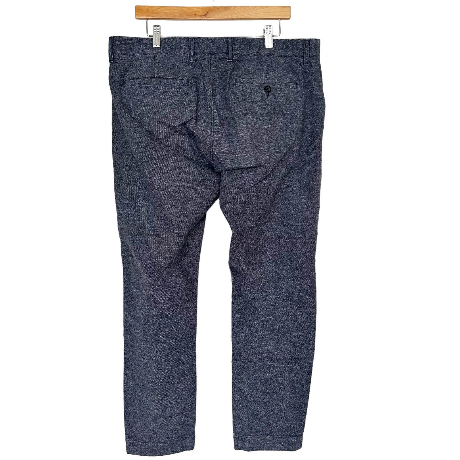 J.Crew J. Crew Blue Flex Slim Fit Flat Front Pants Sz 36x30 Size US 36 / EU 52 - 4 Thumbnail