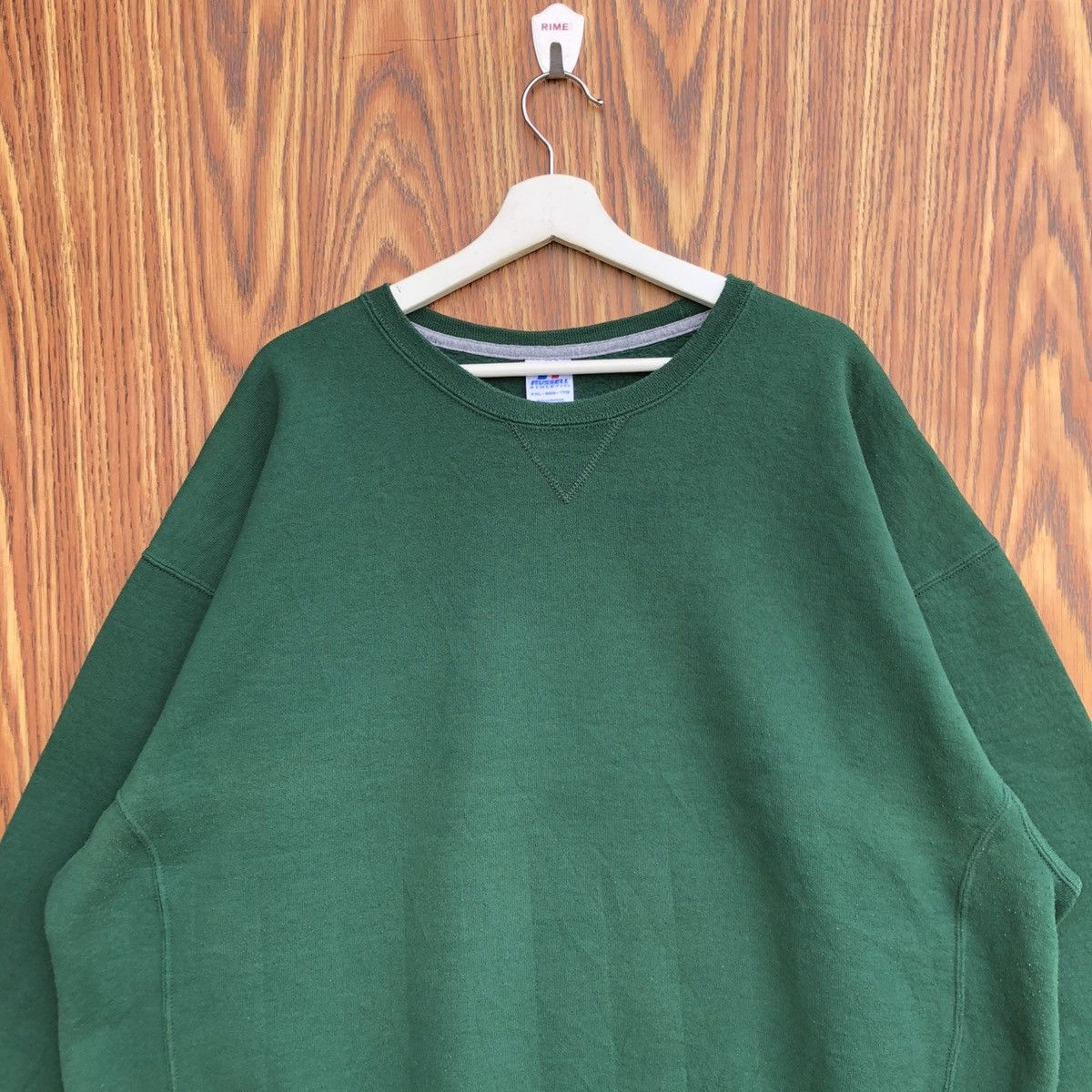 Vintage Vintage Green Plain Sweatshirt Pullover Crewneck Size US XXL / EU 58 / 5 - 3 Thumbnail