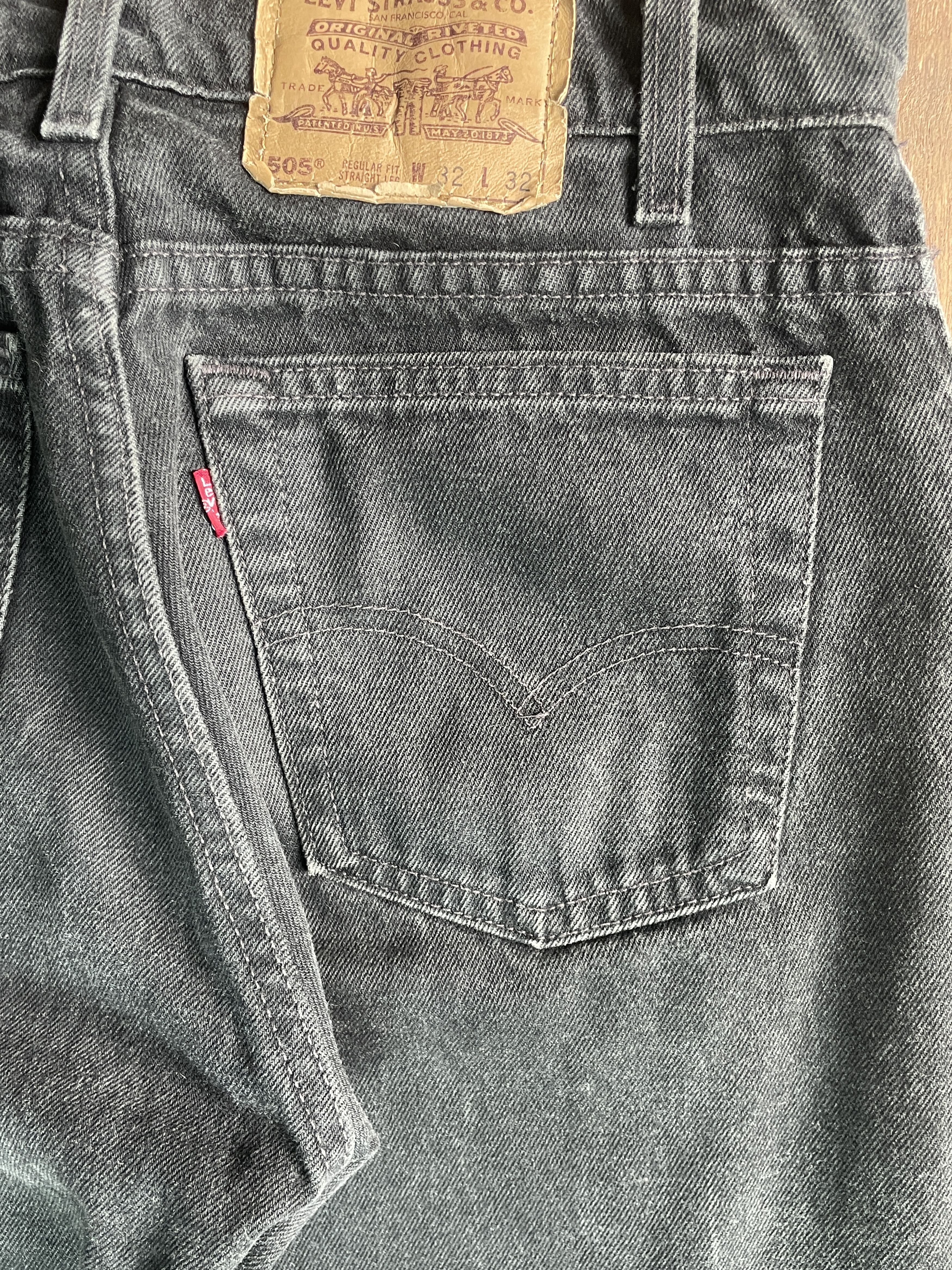 Levi's LEVI'S Super Black 505 Made in USA Size US 30 / EU 46 - 11 Thumbnail