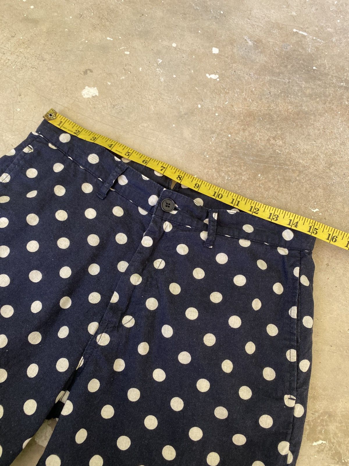 Ships Jet Blue SHIPS JET BLUE Polka Dot Linen Blend Shorts Size US 30 / EU 46 - 8 Thumbnail