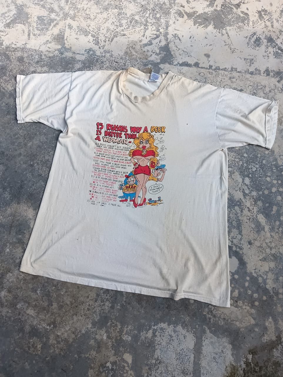 Vintage Funny quote distressed vintage Y2K tshirts Size US XL / EU 56 / 4 - 1 Thumbnail