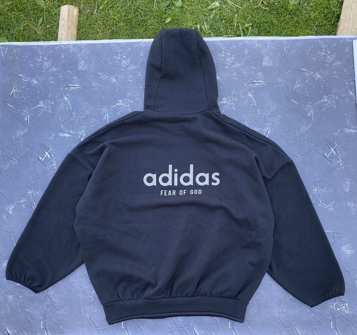 image of Adidas x Fear Of God Athletics Fleece Hoodie - Size M in Black, Men's