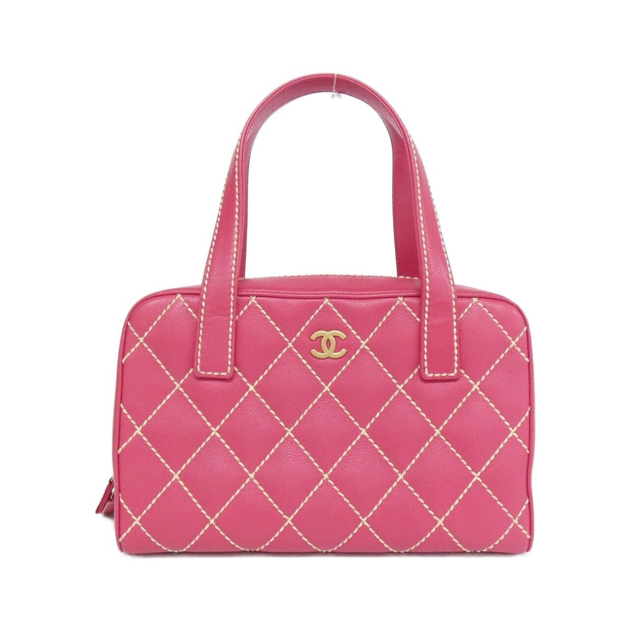 Chanel Chanel Chanel Wild Stitch Calf Handbag Leather Handbag 20666 DUTY FREE for USA Size ONE SIZE - 1 Thumbnail