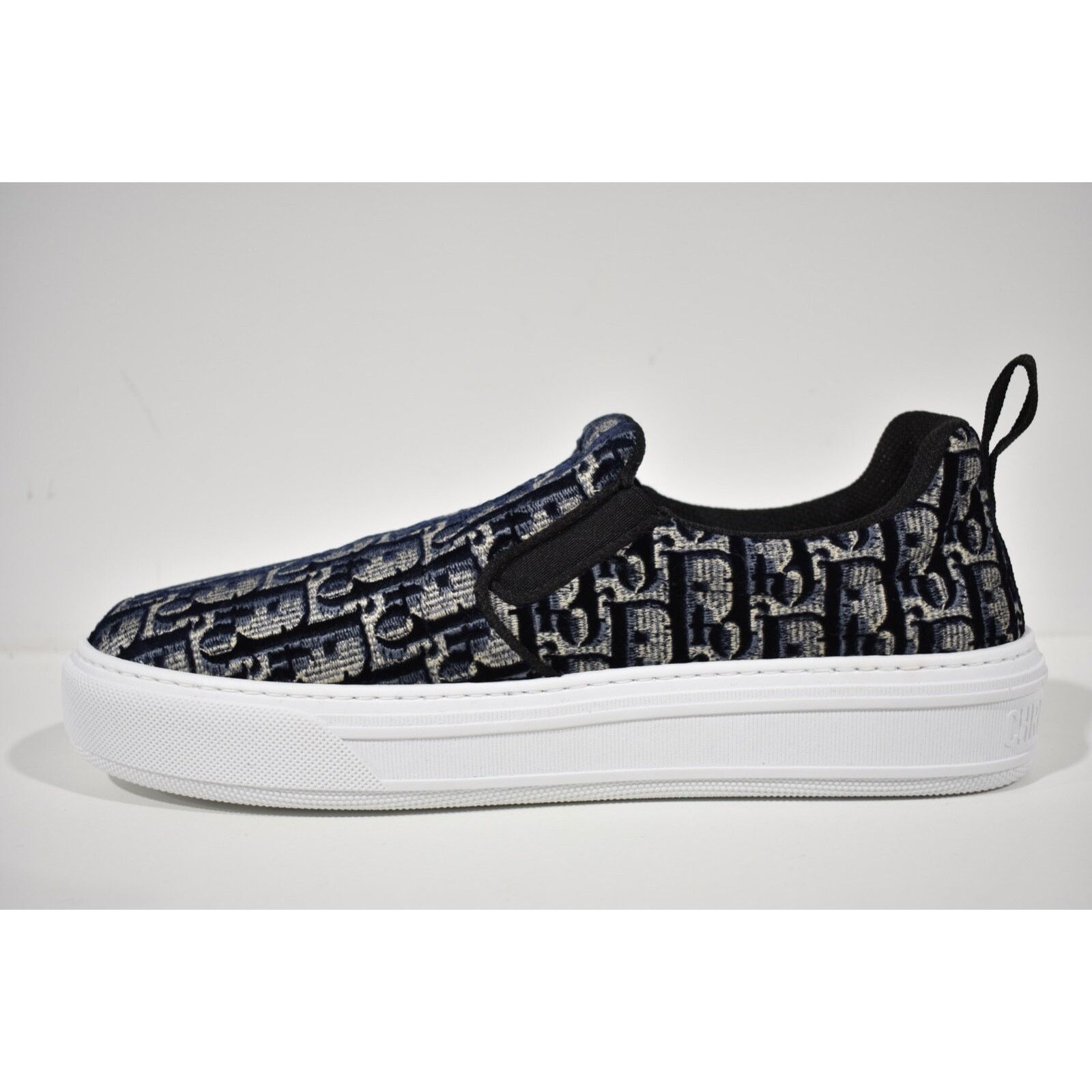 Dior Solar Oblique Logo White Flat Skate Slip On Low Sneaker 41.5 Size US 11.5 / IT 41.5 - 9 Thumbnail