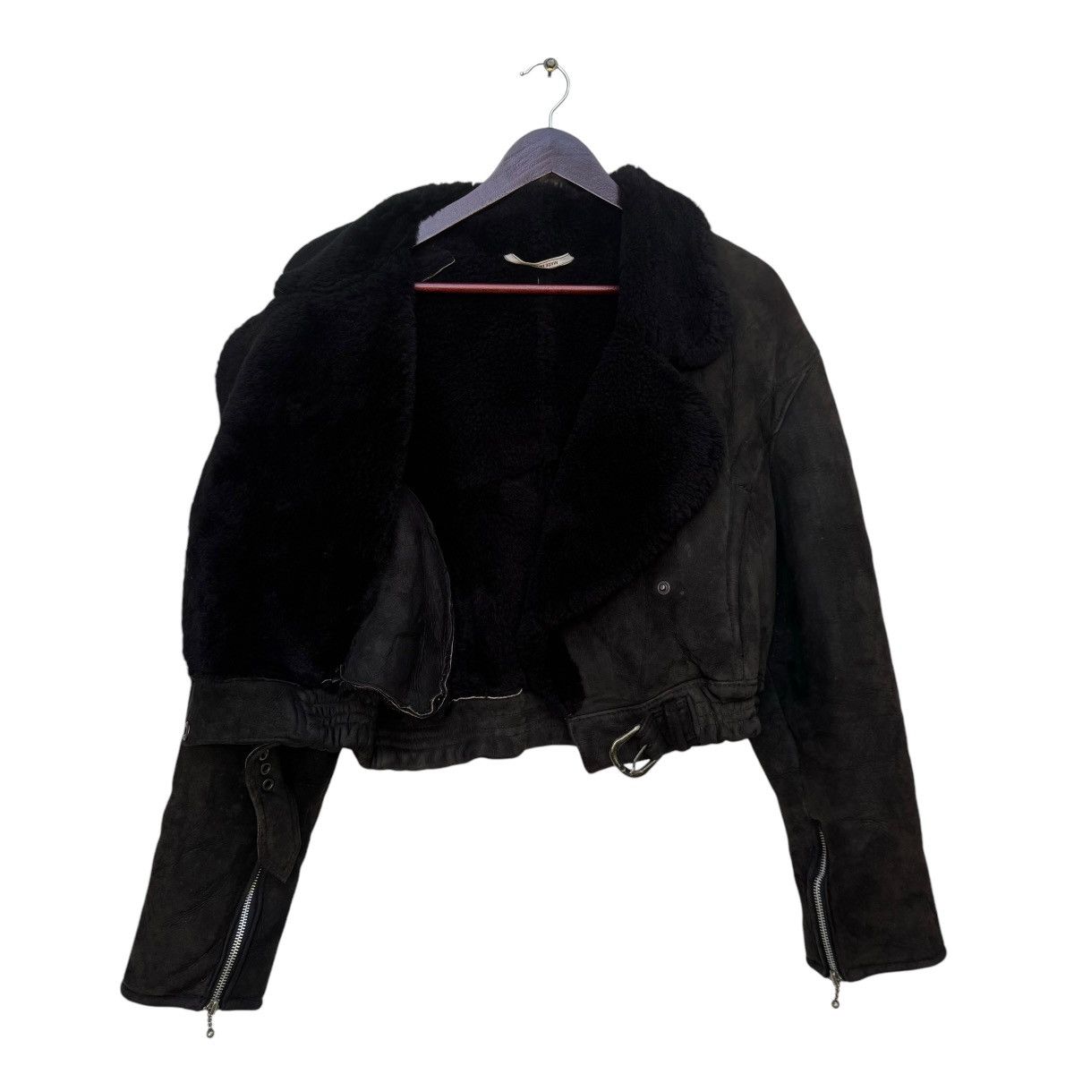 Designer O’ned Sheepskin Cropped Jacket Size XS / US 0-2 / IT 36-38 - 5 Thumbnail