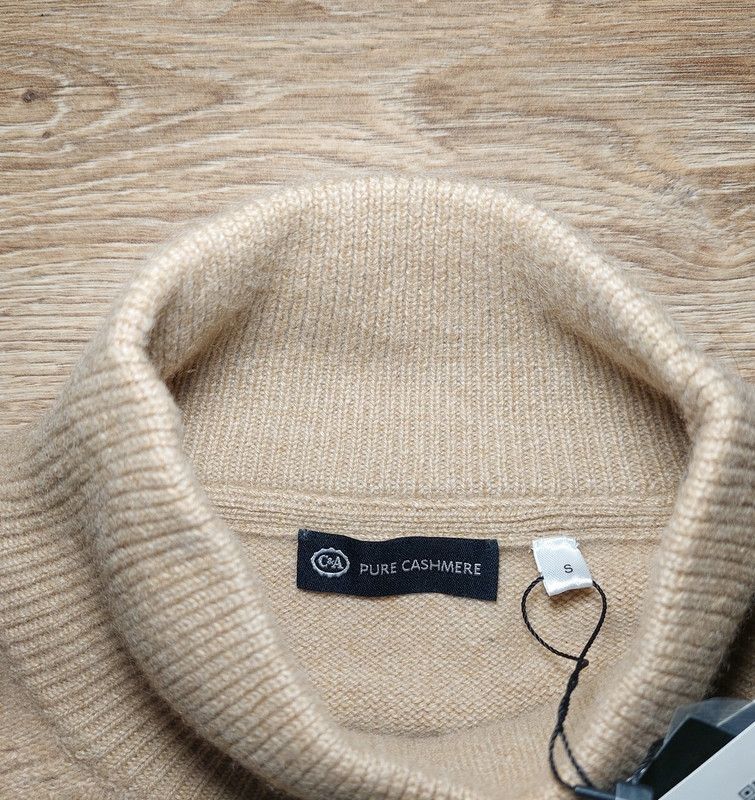 C&A 100% cashmere sweater beige new luxury soft comfortable Size S / US 4 / IT 40 - 5 Thumbnail