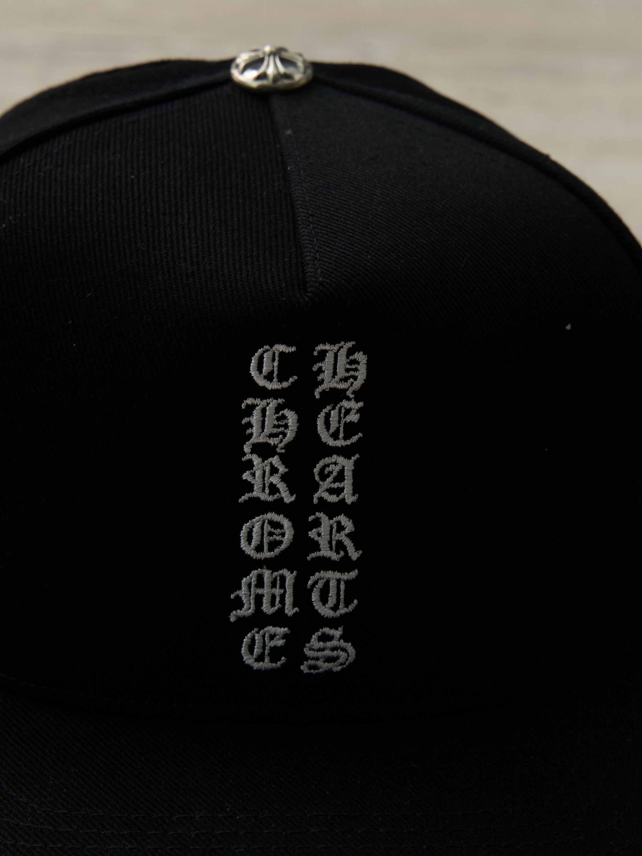 Chrome Hearts Chrome Hearts Vertical Logo Hat Black denim Size ONE SIZE - 3 Thumbnail