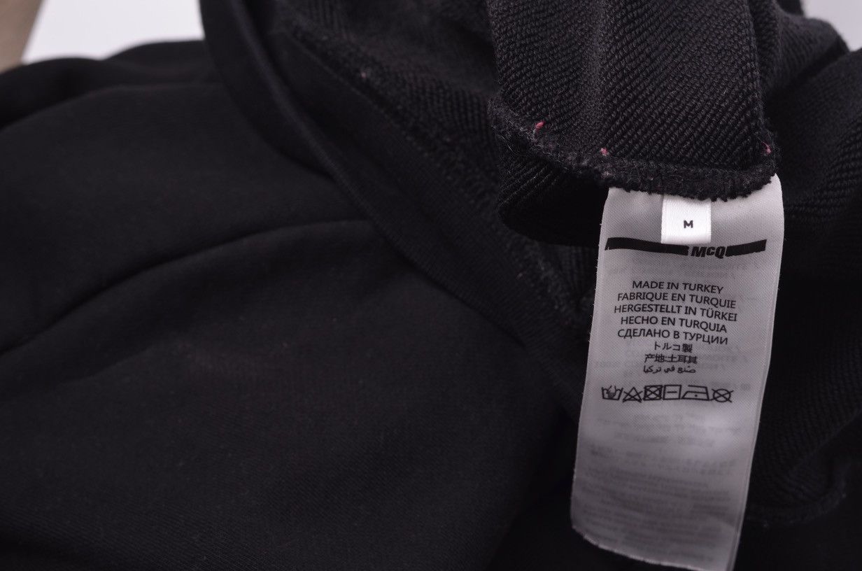 Alexander McQueen Alexander McQueen McQ Big Logo Luxury Black Hoodie Size US M / EU 48-50 / 2 - 5 Thumbnail