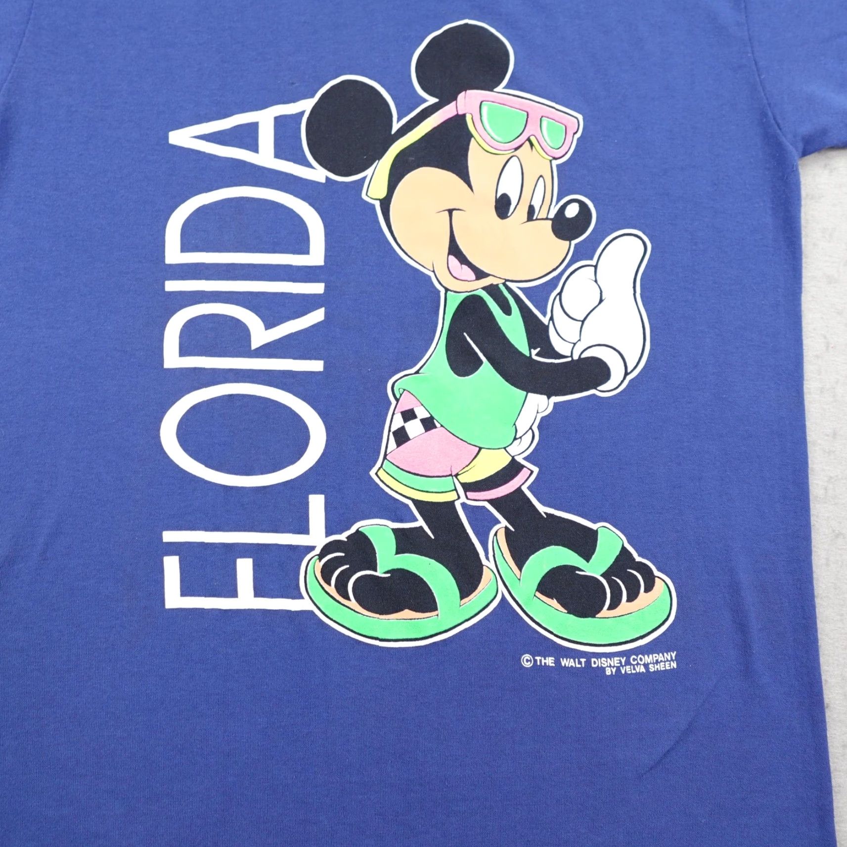 Velva Sheen VINTAGE Velva Sheen Disney Shirt Mens M Blue Mickey Mouse Florida 90s USA Crew Neck Short Sleeve Graphic Print Size US M / EU 48-50 / 2 - 3 Thumbnail