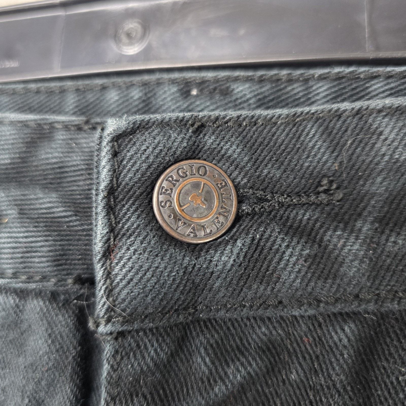 Other Sergio Never Legal Jeans Mens 36x32 Black Grunge Vintage Y2K Size US 36 / EU 52 - 10 Thumbnail