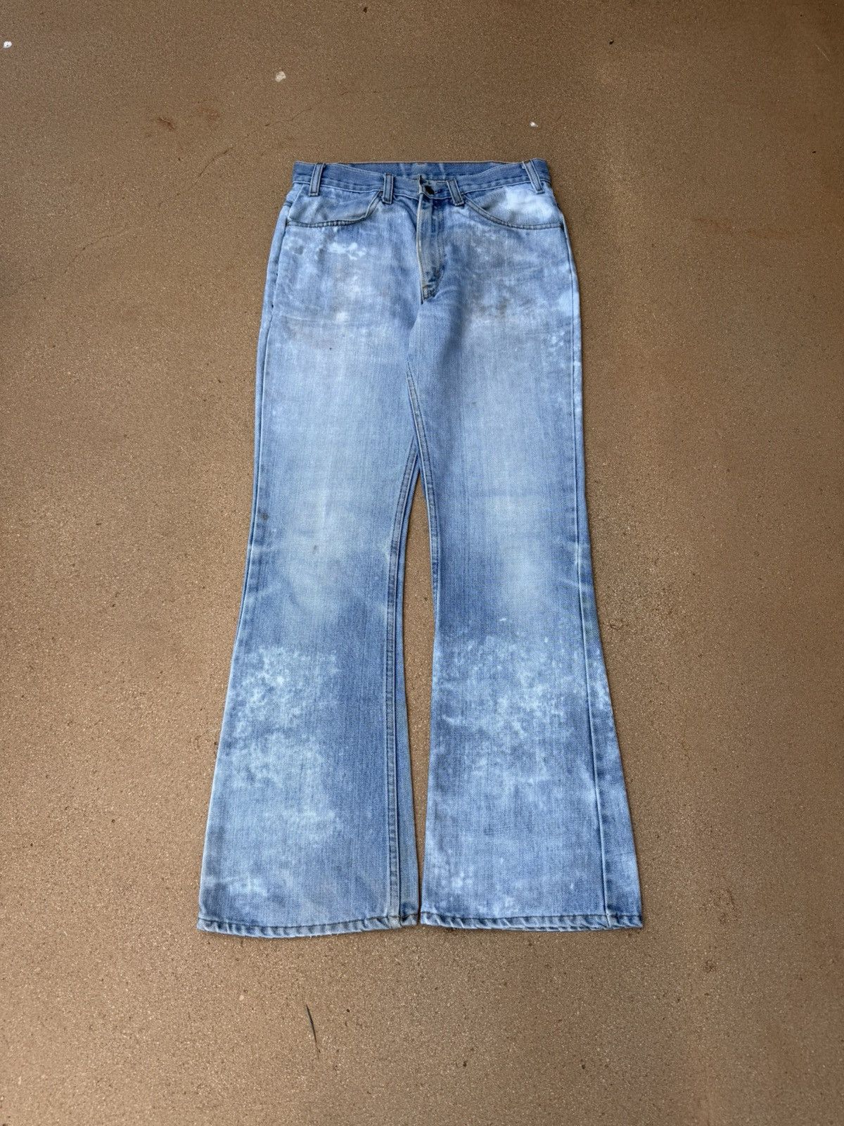 Levi's Vtg 70’s Levi’s 646 Orange Tab Bellbottom Flare Jeans 31x31 Size US 31 - 1 Thumbnail