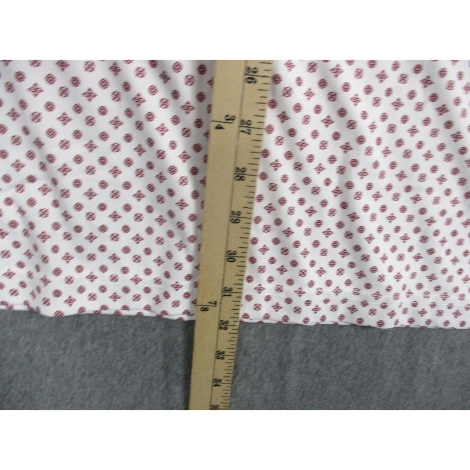 Vintage Swannies Polo Shirt Mens 3XL White Red Performance Polyester Golf Short Sleeve Geometric Size US XXL / EU 58 / 5 - 5 Thumbnail
