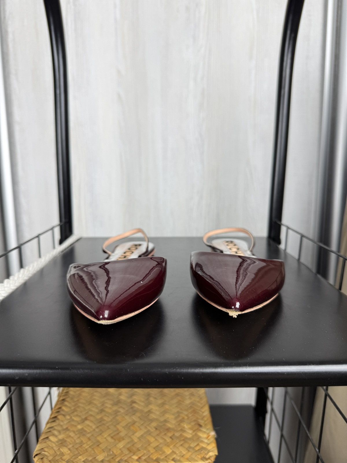 Rochas Rochas patent leather burgundy flats ballets mules w box Size US 8.5 / IT 38.5 - 10 Thumbnail