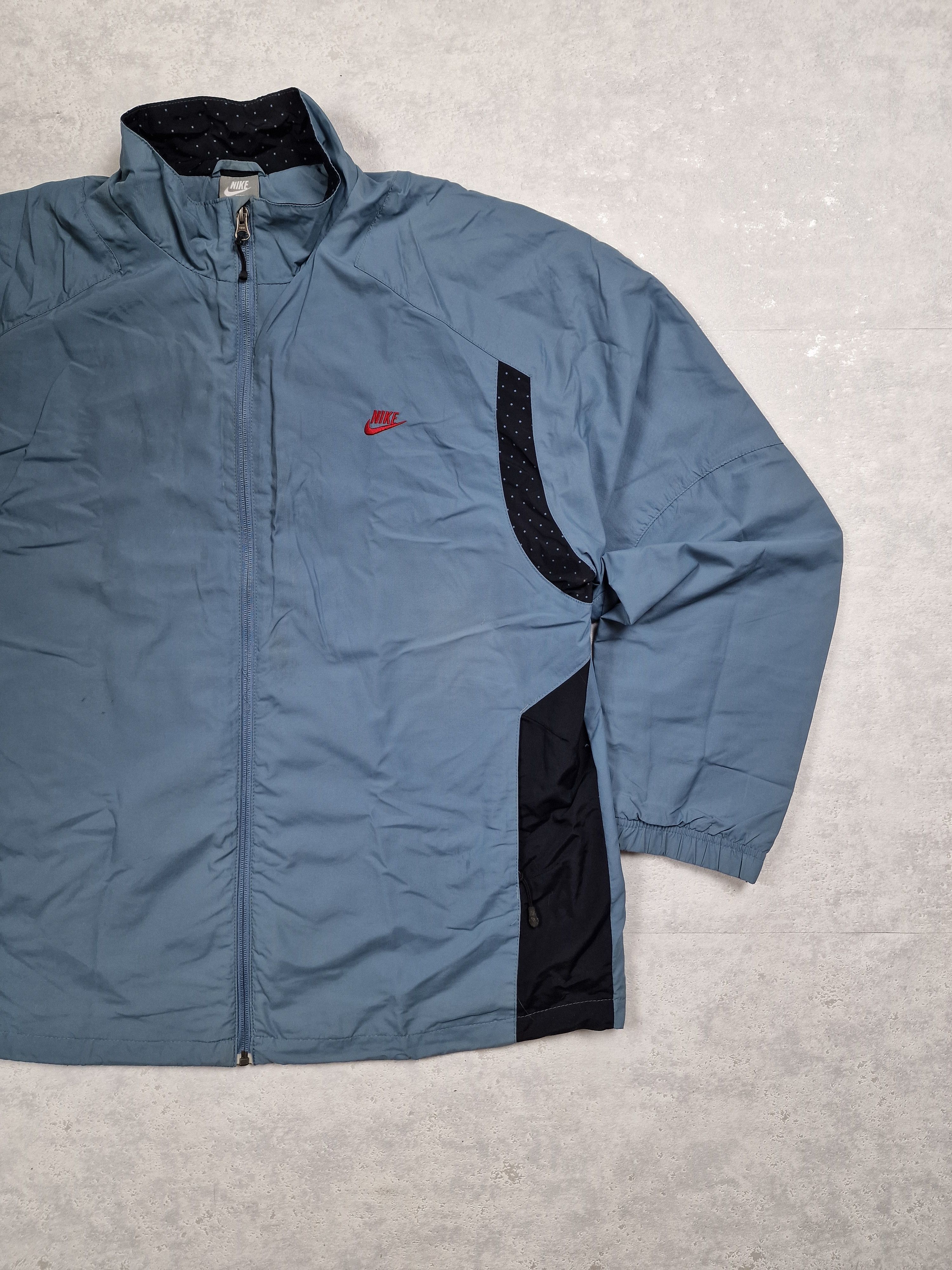 Nike × Vintage 00s Nike Retro Logo Vintage Y2K Oversize Hylon Retro Jacket Size US XL / EU 56 / 4 - 3 Thumbnail