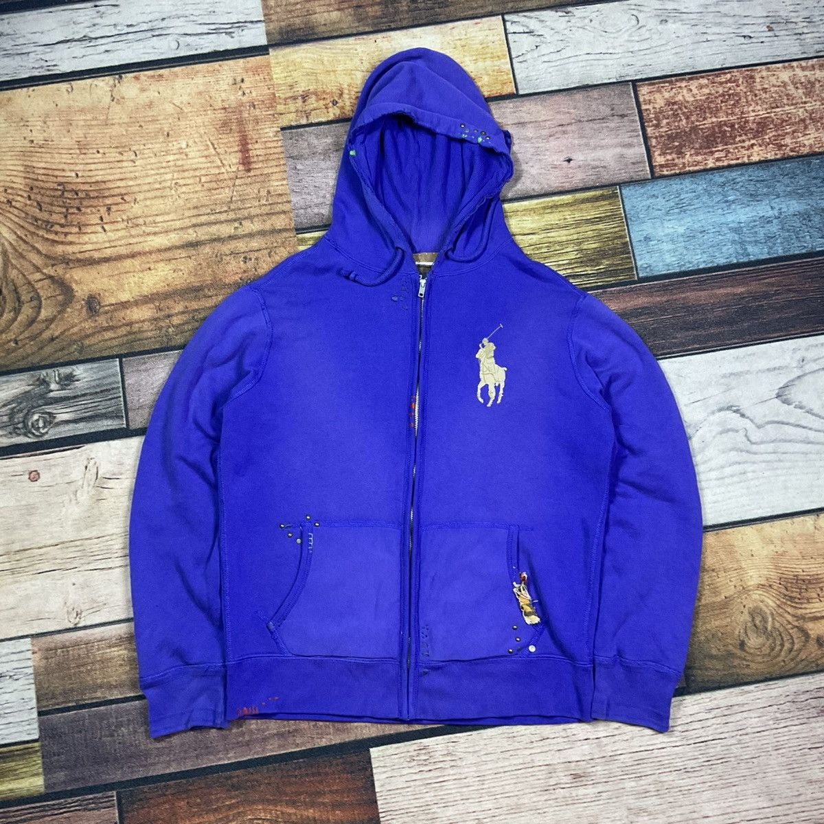 Polo Ralph Lauren Polo Ralph Lauren vintage big pony zip-up hoodie Size US S / EU 44-46 / 1 - 1 Thumbnail
