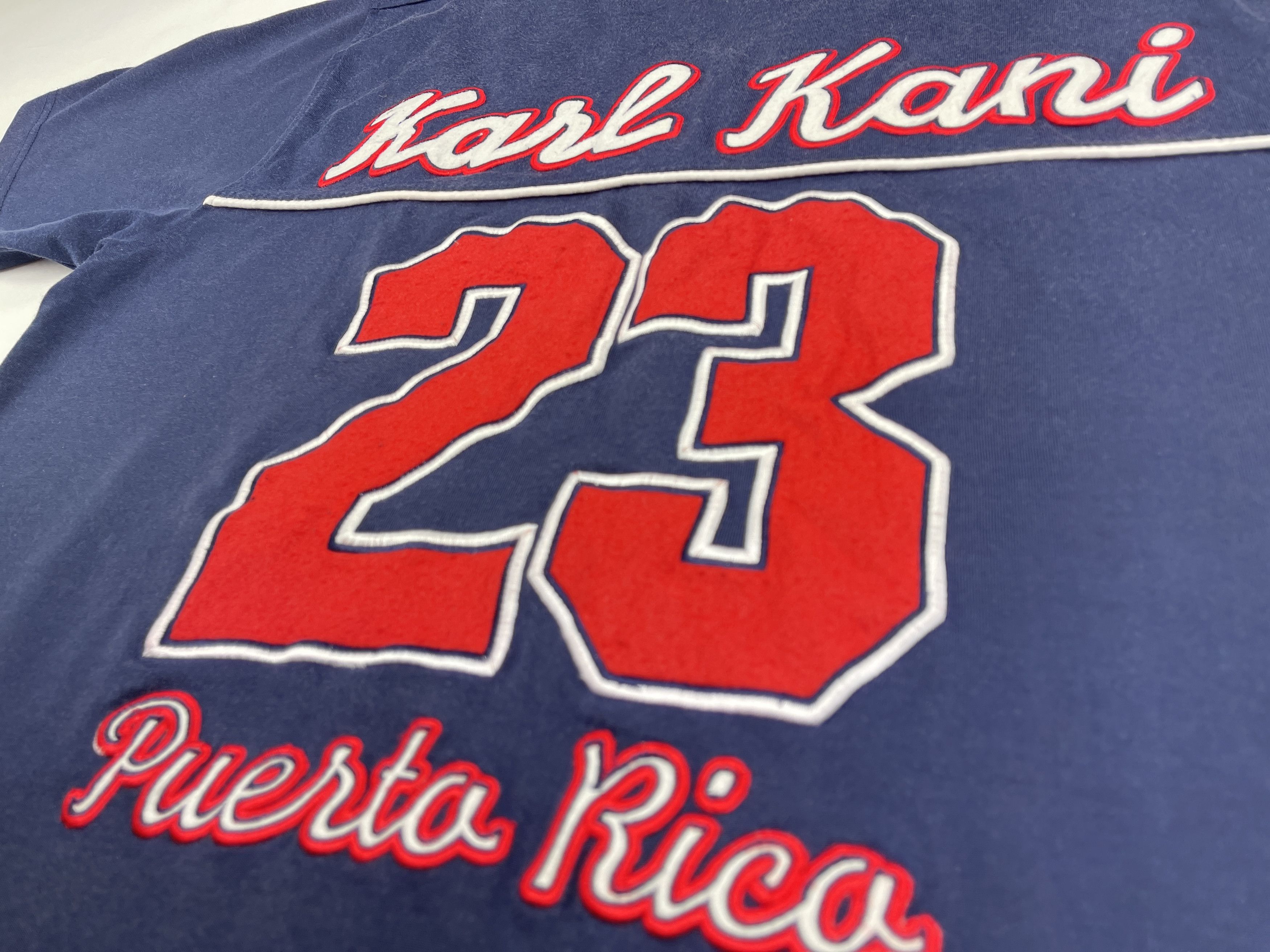 Karl Kani KARL KANI jersey, Puerto Rico, vintage hip hop t-shirt 90s M Size US M / EU 48-50 / 2 - 7 Thumbnail