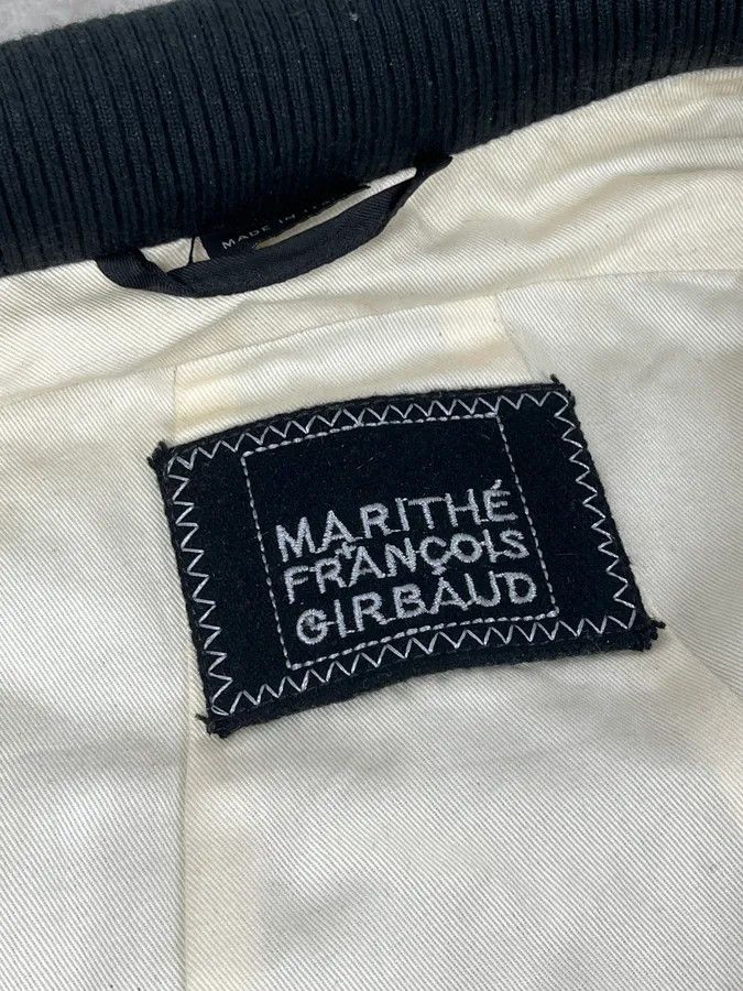 Marithe + Francois Girbaud 2000s Marithé + François Girbaud Stitched Black Worker Light Jacket Size US M / EU 48-50 / 2 - 12 Thumbnail