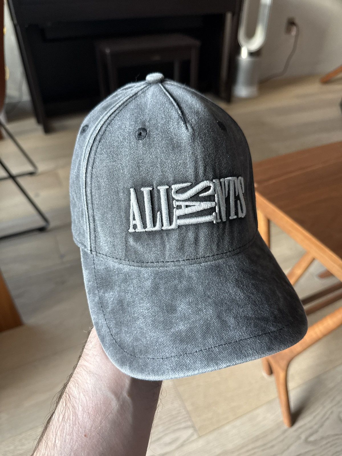 Allsaints AllSaints Cap - Washed Charcoal Grey - Excellent Condition Size ONE SIZE - 1 Thumbnail