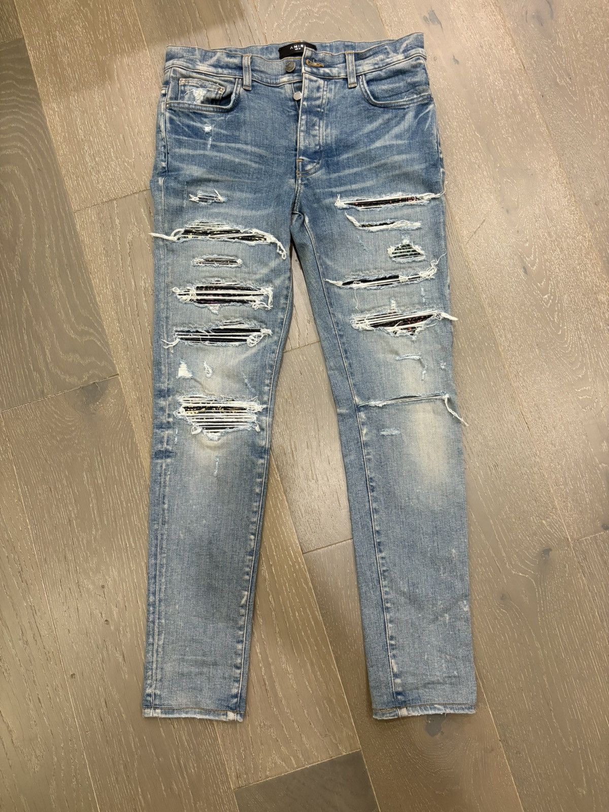 Amiri Amiri MX1 Distressed Jeans Size US 32 / EU 48 - 1 Thumbnail