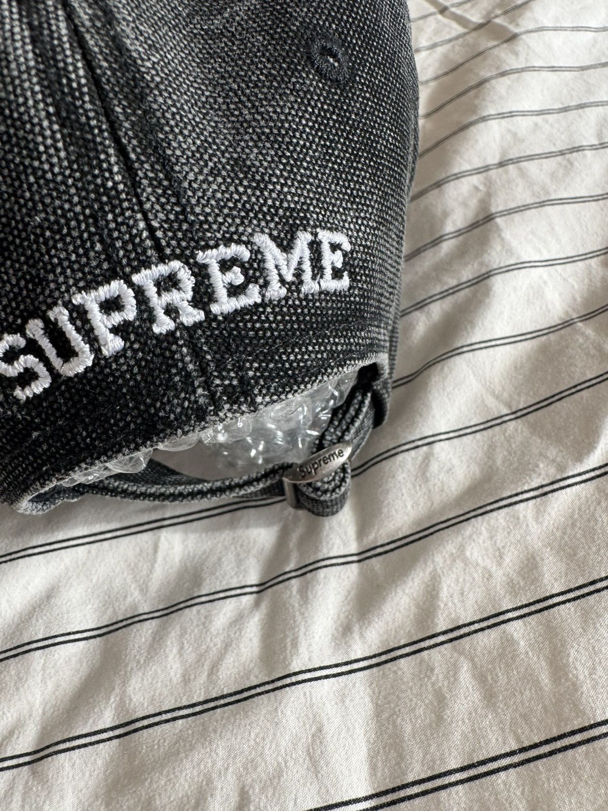 Supreme SUPREME S LOGO PIGMENT DYED 6 PANEL CAP BLACK OS Size ONE SIZE - 4 Thumbnail