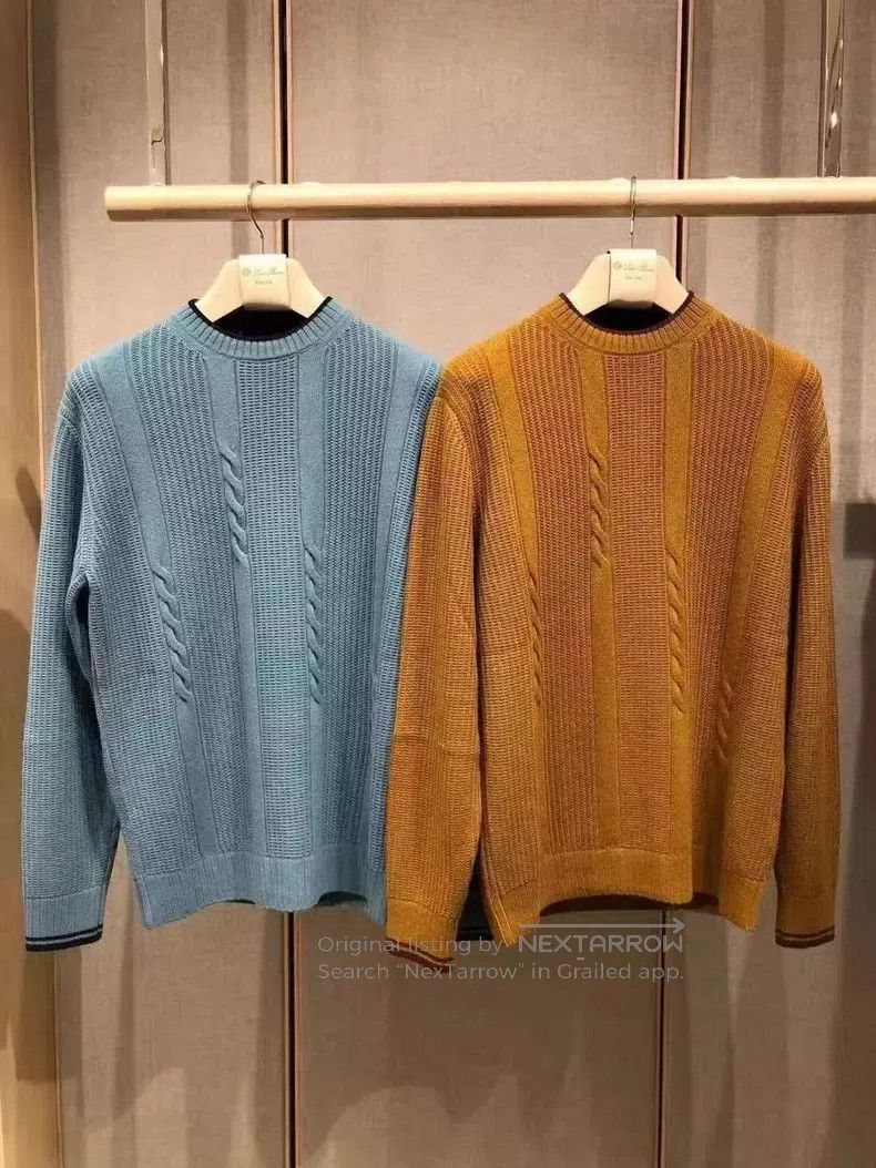 Loro Piana Loro Piana Men's Heavyweight Camel Knit Sweater Size US XL / EU 56 / 4 - 1 Thumbnail