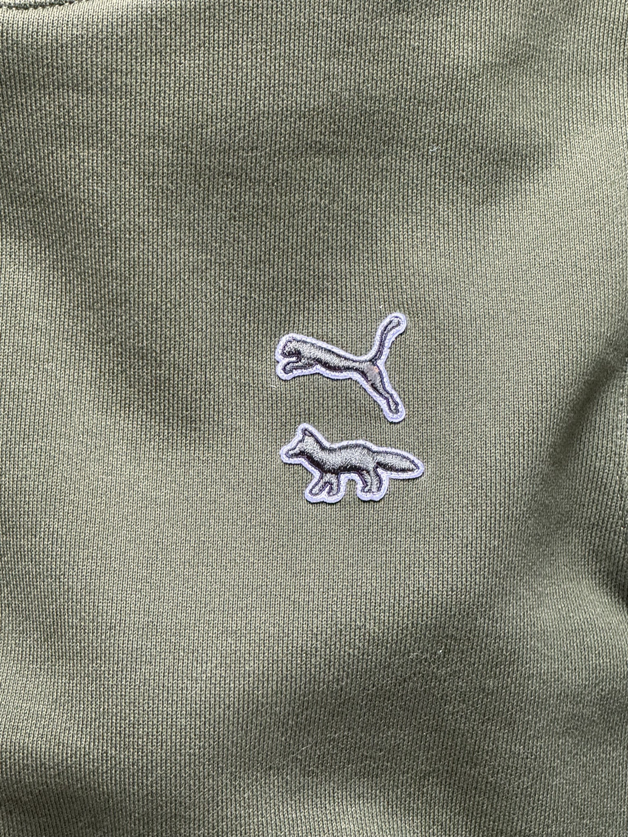 Maison Kitsune Green Puma Pullover Hoodie Size US M / EU 48-50 / 2 - 3 Thumbnail