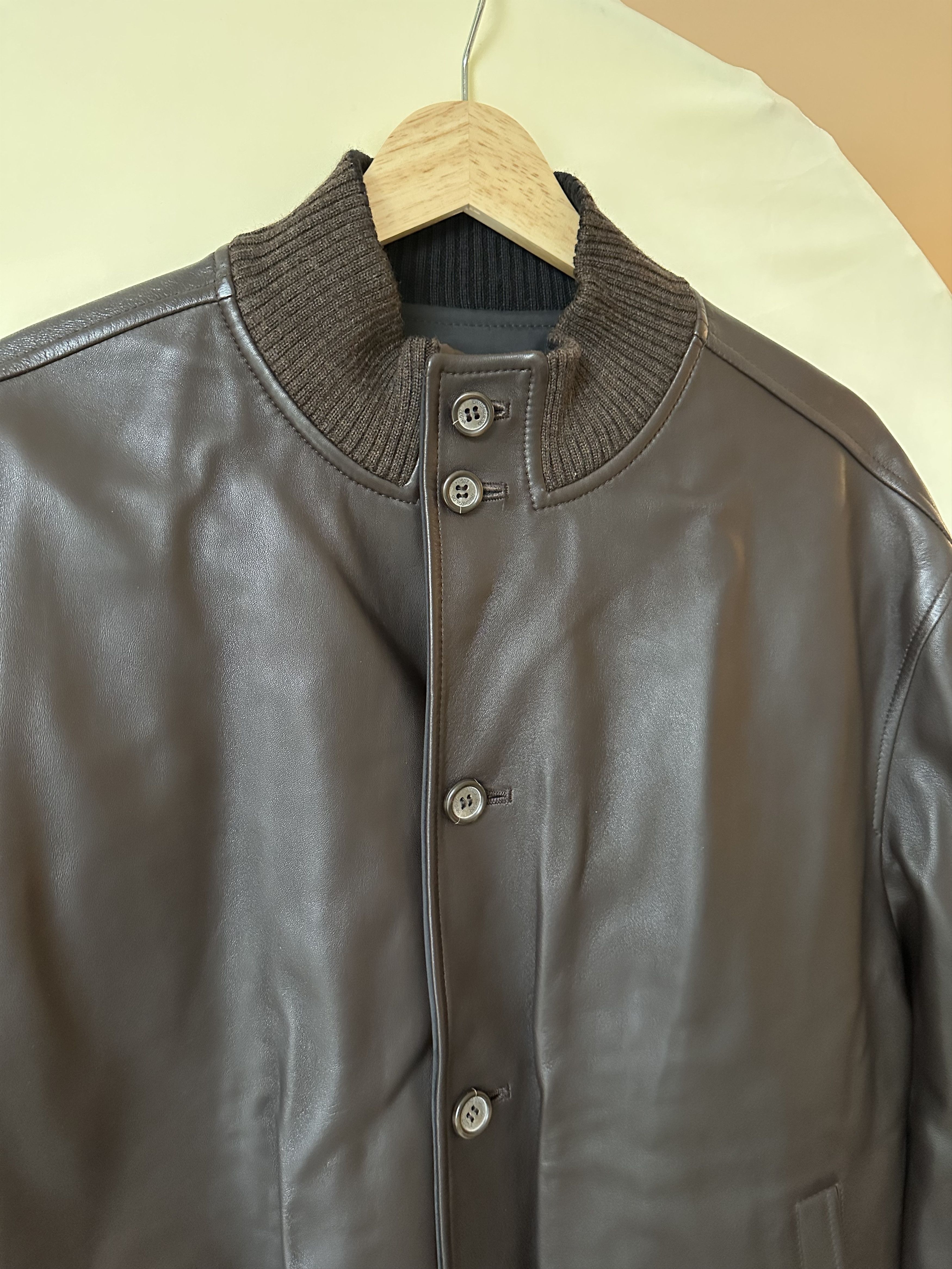 Ermenegildo Zegna Rare Ermenegildo Zegna Viaggio Reversible Leather Jacket Size US L / EU 52-54 / 3 - 8 Thumbnail