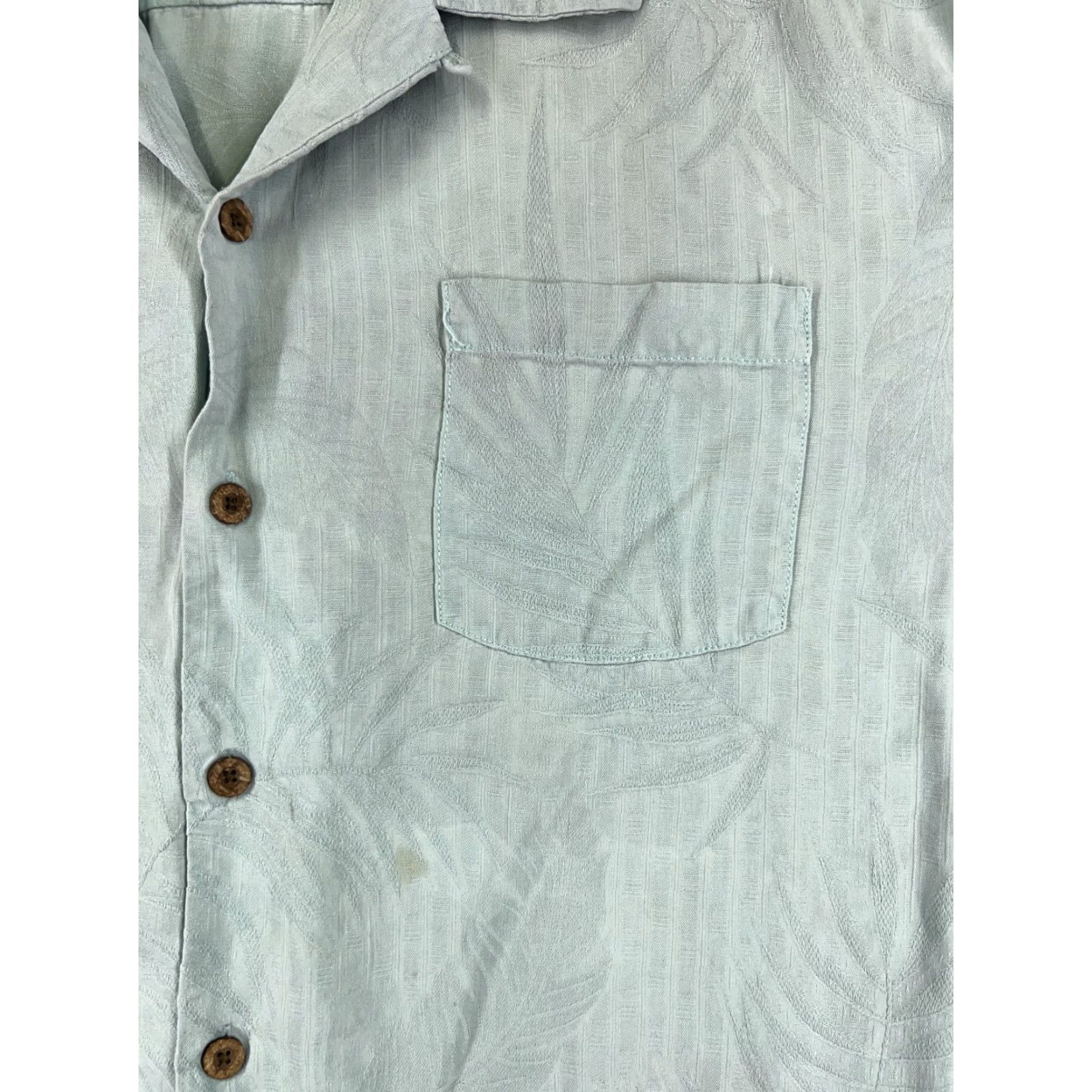 Tommy Bahama Tommy Bahama Shirt Men XL Blue Stripe Button-Up Silk Hawaiian Aloha Beach Resort 100% Silk Short Sleeve Button-Up Mens Size US XL / EU 56 / 4 - 6 Thumbnail