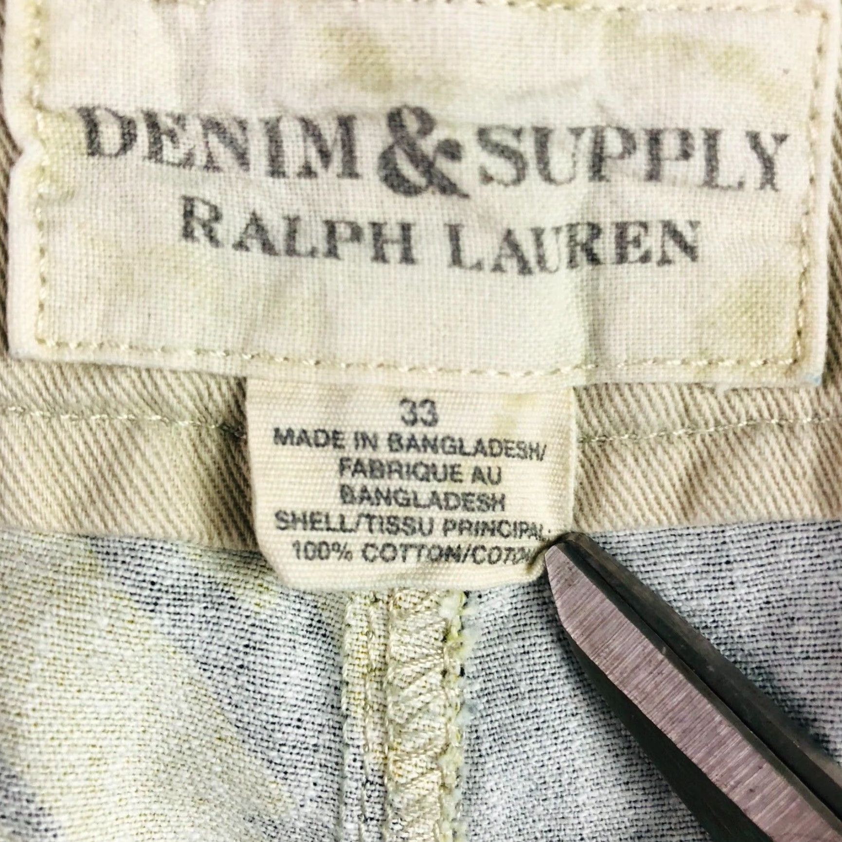 Denim & Supply Ralph Lauren Men's Shorts Bermuda Black Floral Hawaiian 33 Inseam 11 Cotton Denim