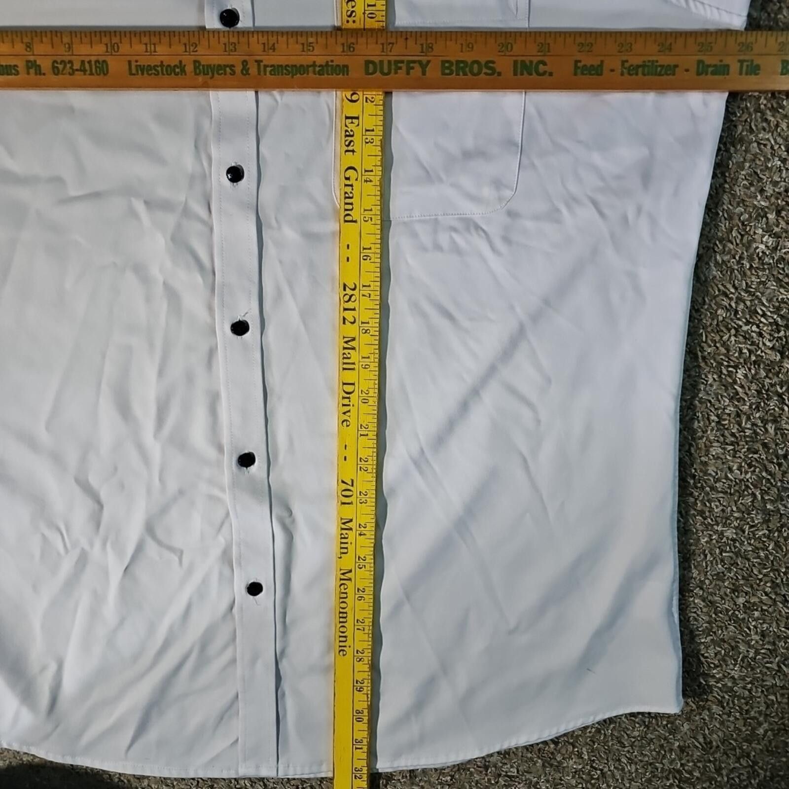 Cactus Plant Flea Market Flex XL White Dress Shirt Size 44R - 4 Thumbnail