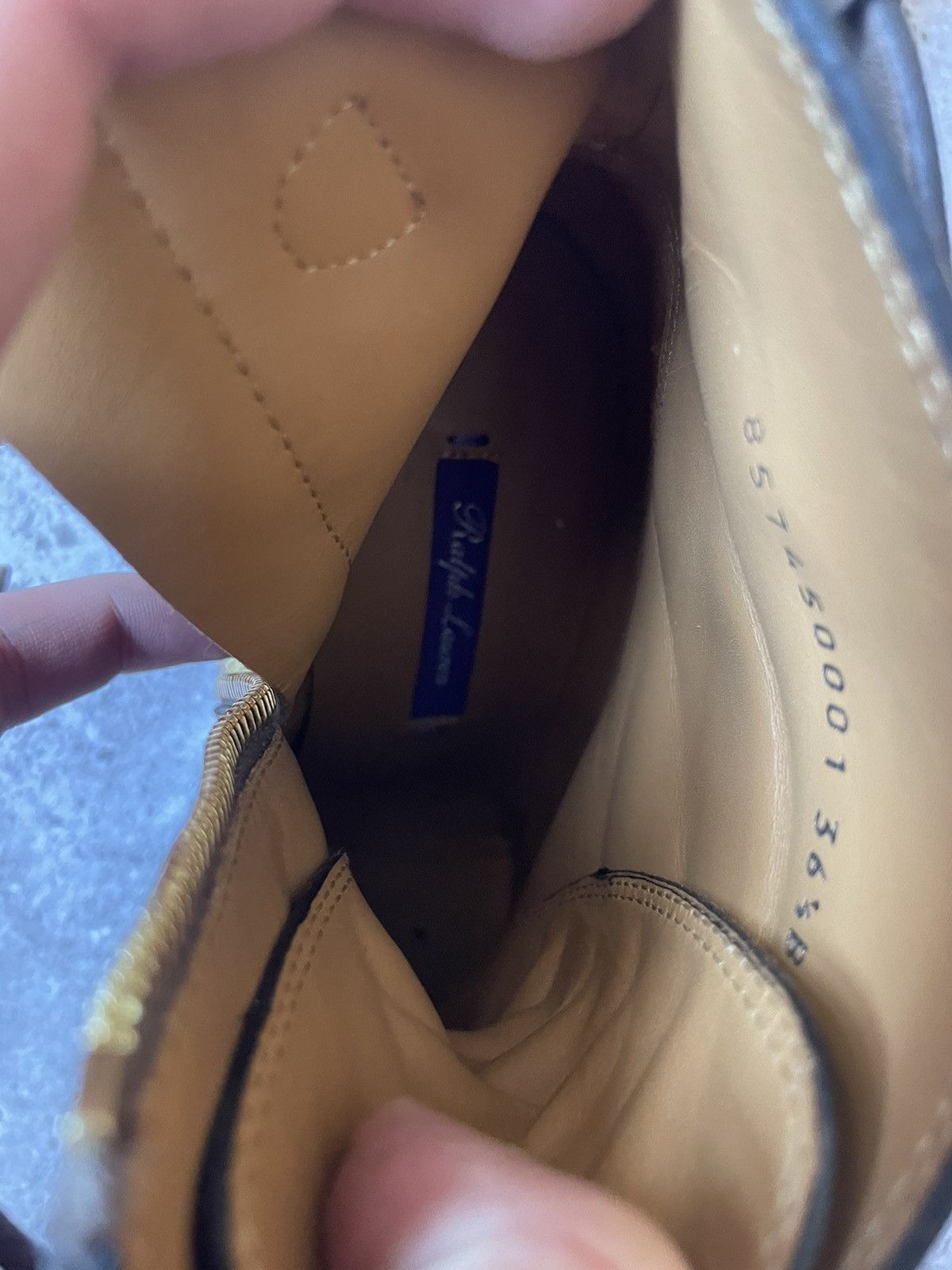 Ralph Lauren Purple Label Ralph Lauren Purple Label Evarista Suede Lace-Up Boots Taupe Size US 6.5 / IT 36.5 - 13 Thumbnail